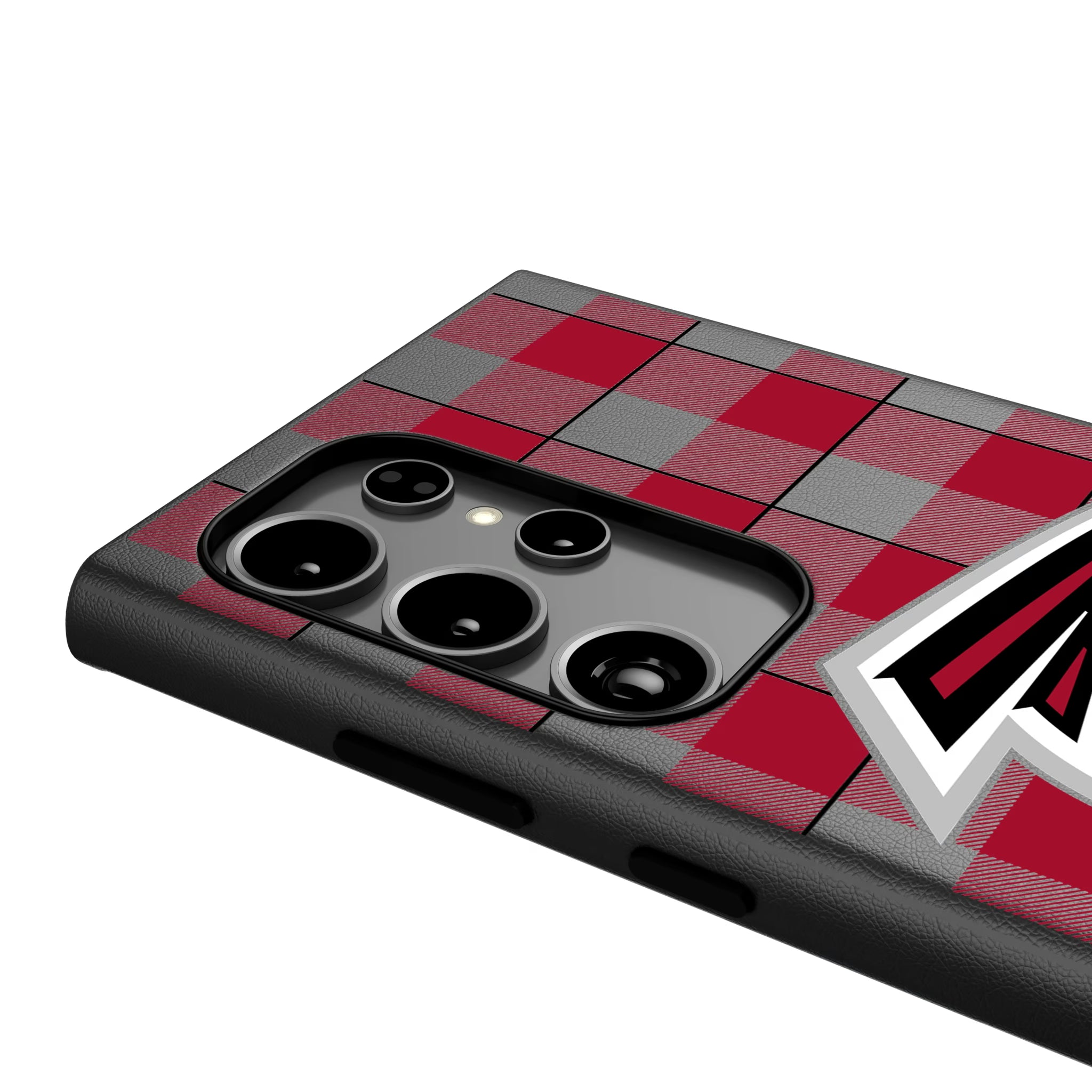 Atlanta Falcons Plaid Galaxy MagSafe Compatible Phone Case for Samsung Galaxy - Detail