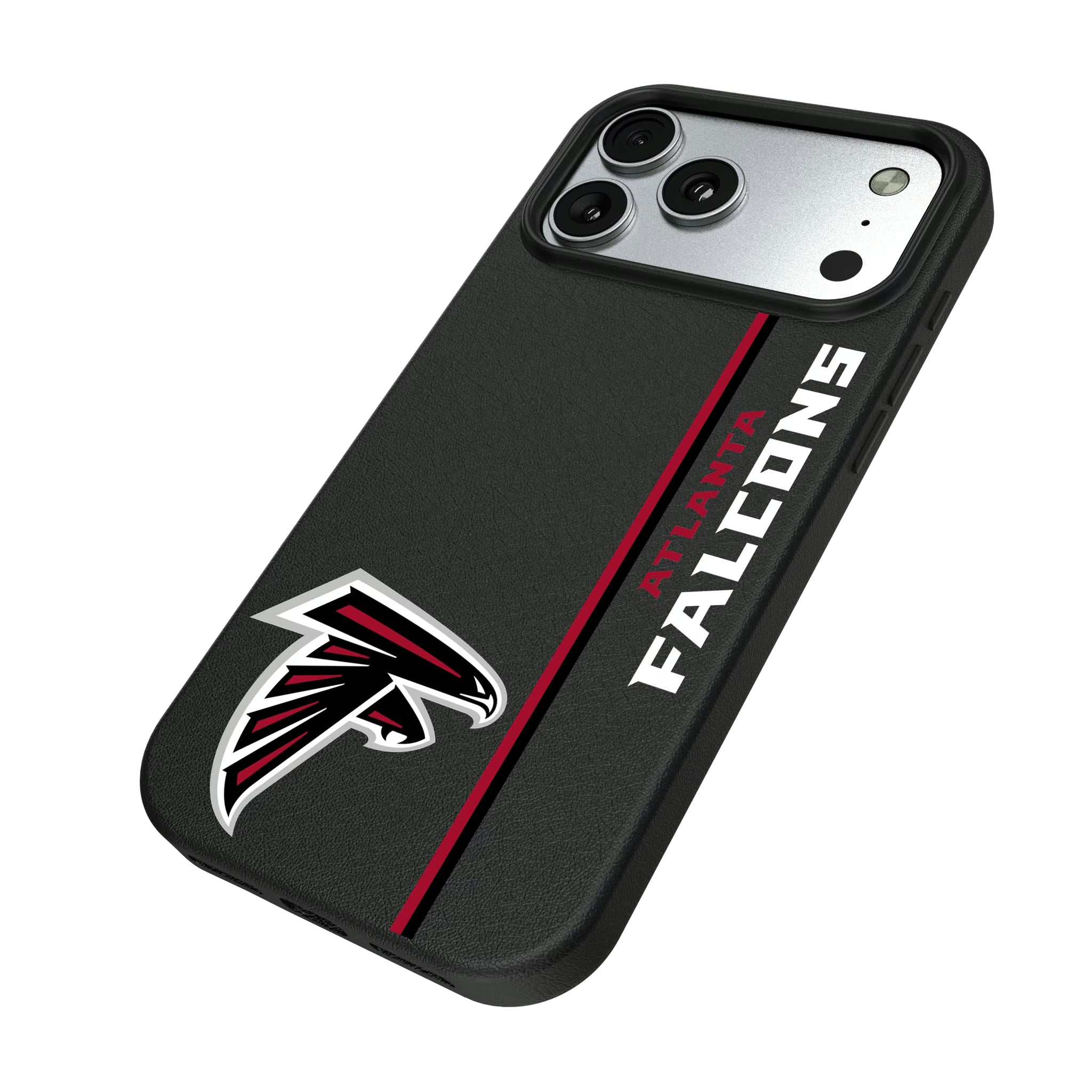 Atlanta Falcons Sidebar iPhone MagSafe Compatible Phone Case for Apple iPhone - Isometric View#Device_iPhone 17 Pro Max