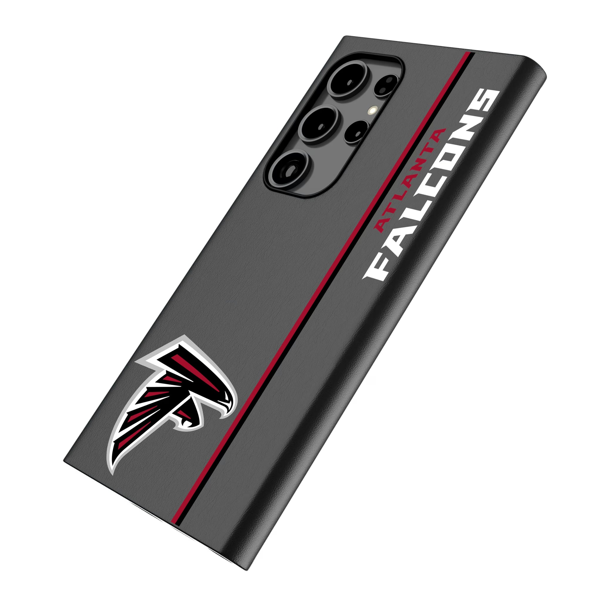 Atlanta Falcons Sidebar Galaxy MagSafe Compatible Phone Case for Samsung Galaxy - Isometric View