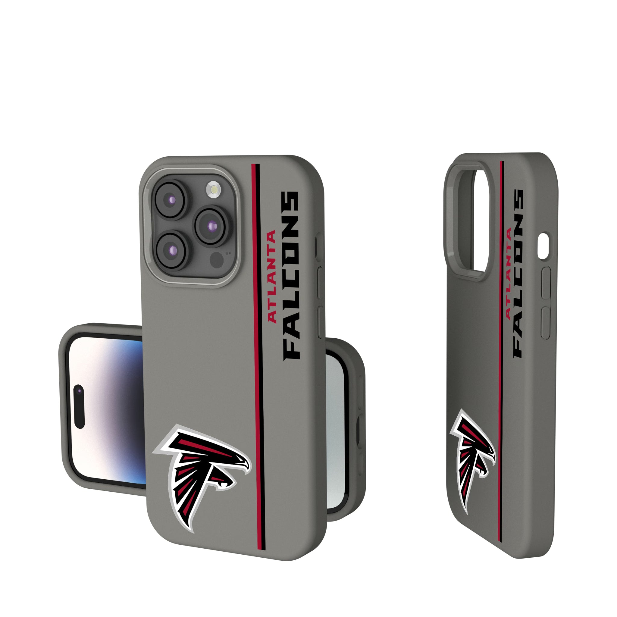 Atlanta Falcons Sidebar iPhone Soft Touch Phone Case for Apple iPhone