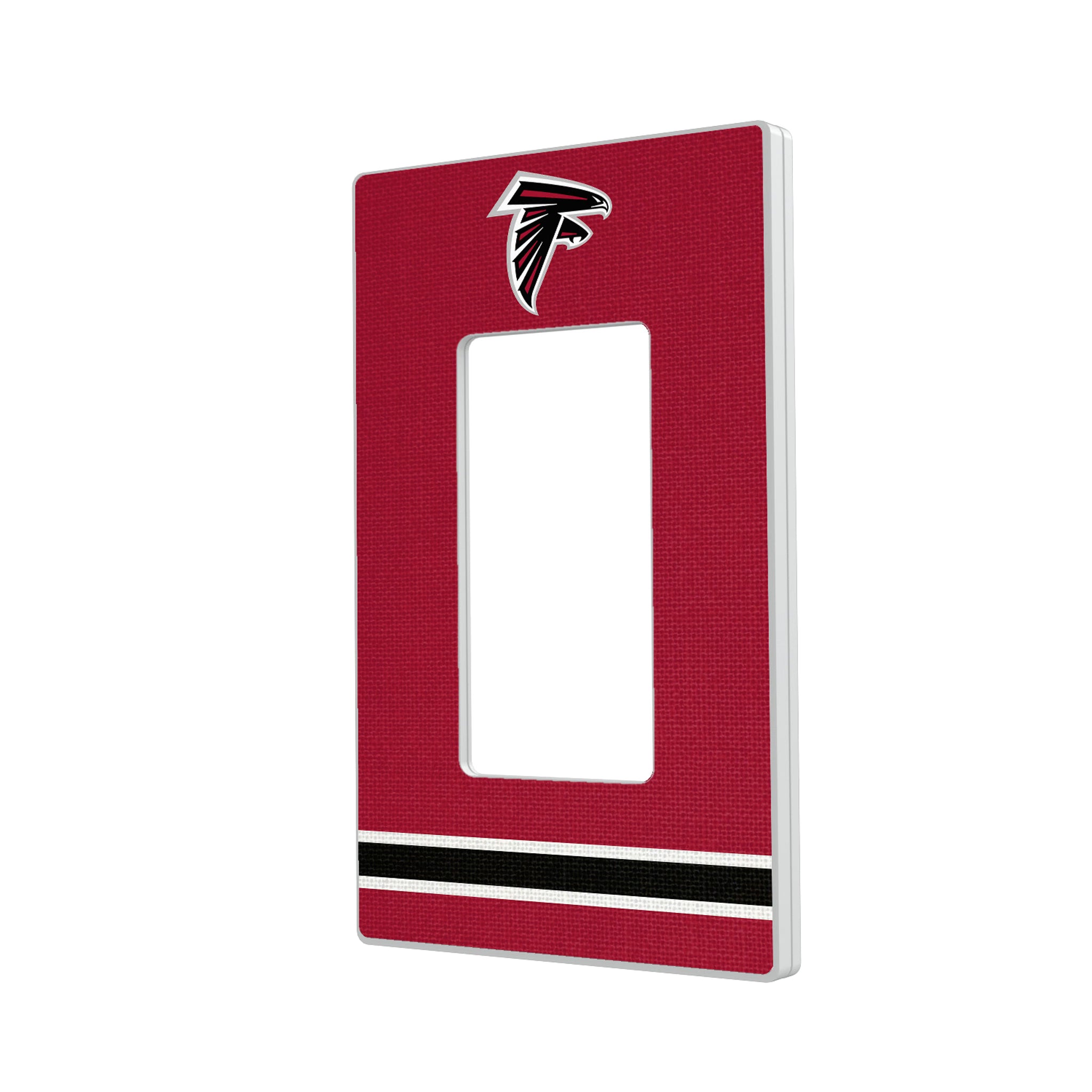 Atlanta Falcons Stripe Hidden-Screw Light Switch Plate#Style_Single Rocker
