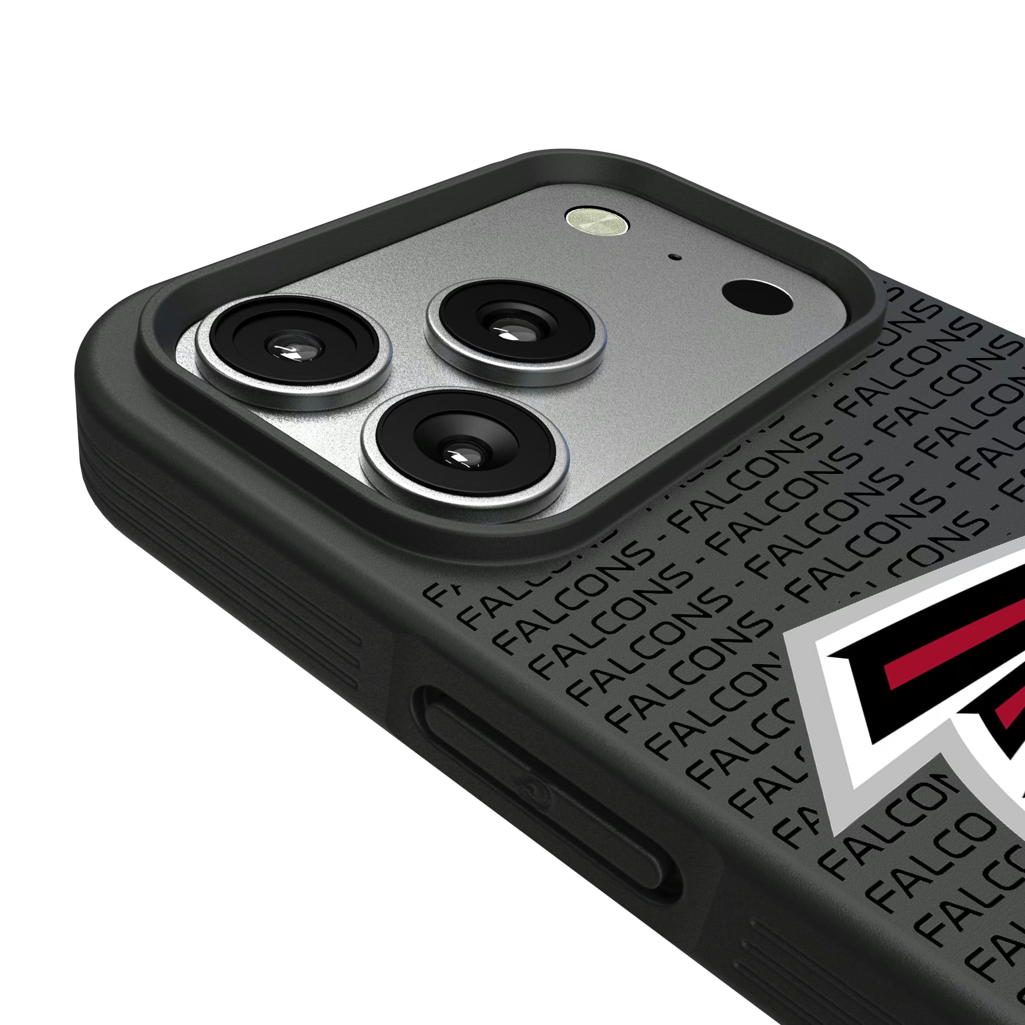 Atlanta Falcons Text Backdrop iPhone Bump Phone Case for Apple iPhone - Detail#Device_iPhone 17 Pro
