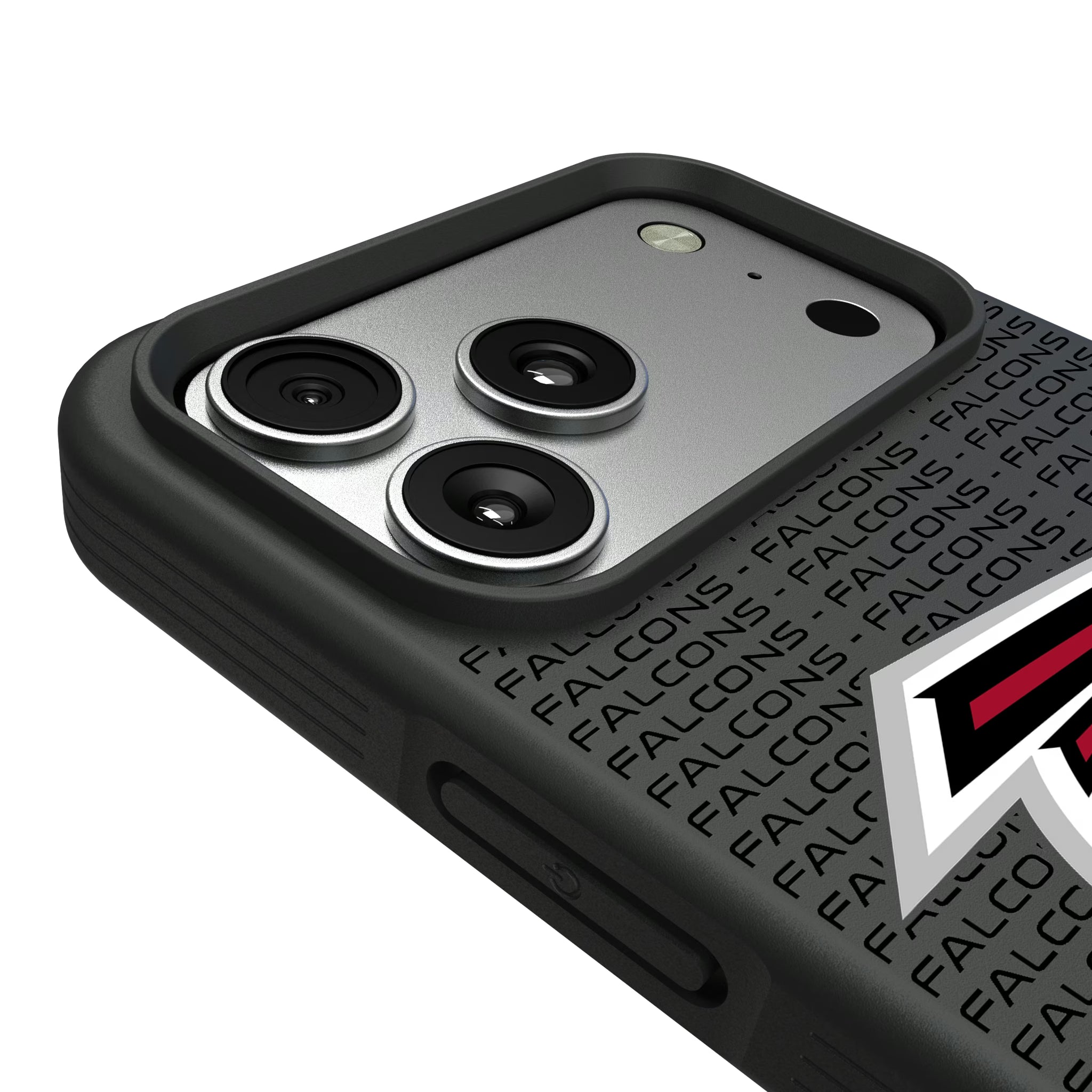Atlanta Falcons Text Backdrop iPhone Bump Phone Case for Apple iPhone - Detail#Device_iPhone 17 Pro Max