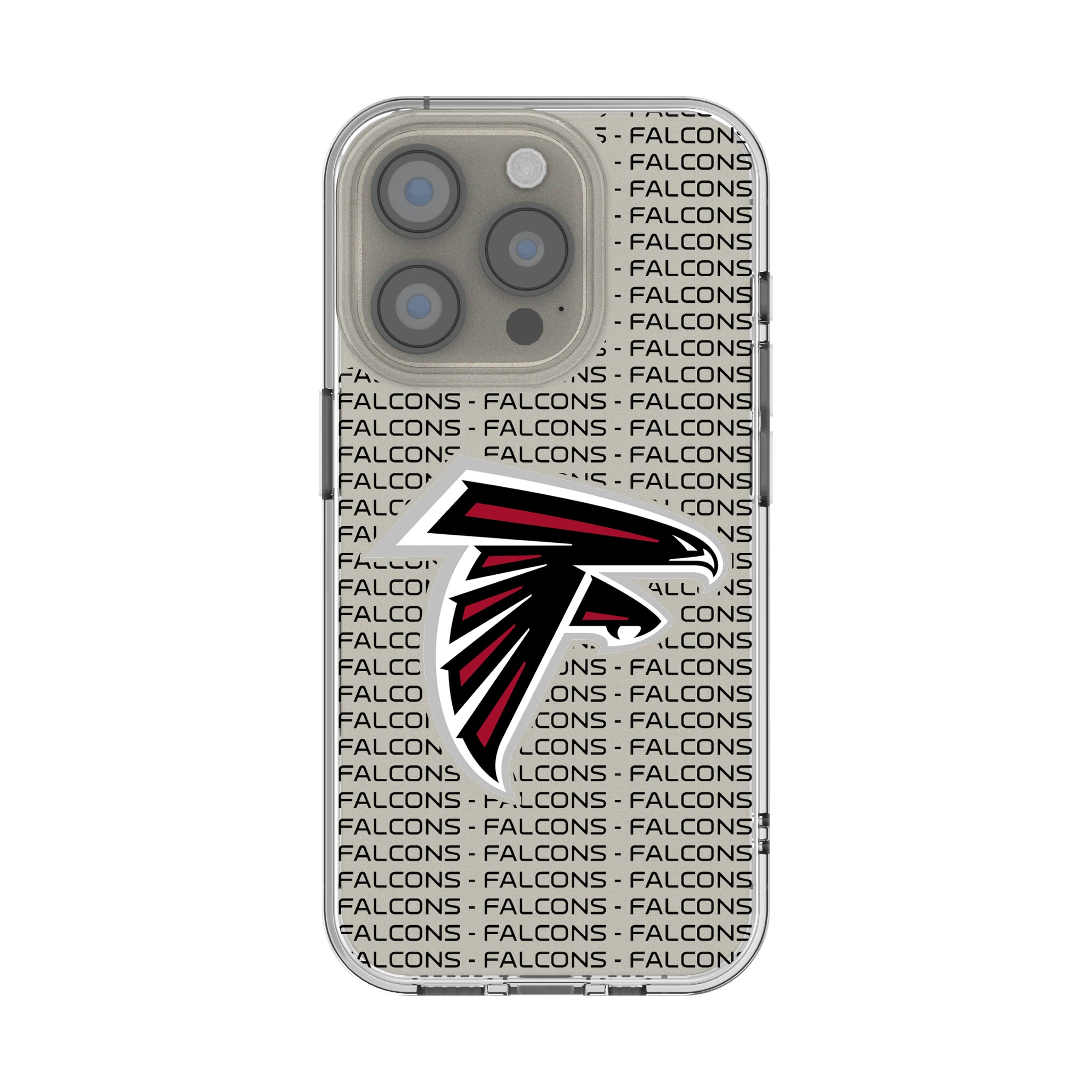 Atlanta Falcons Text Backdrop iPhone Clear Phone Case for Apple iPhone