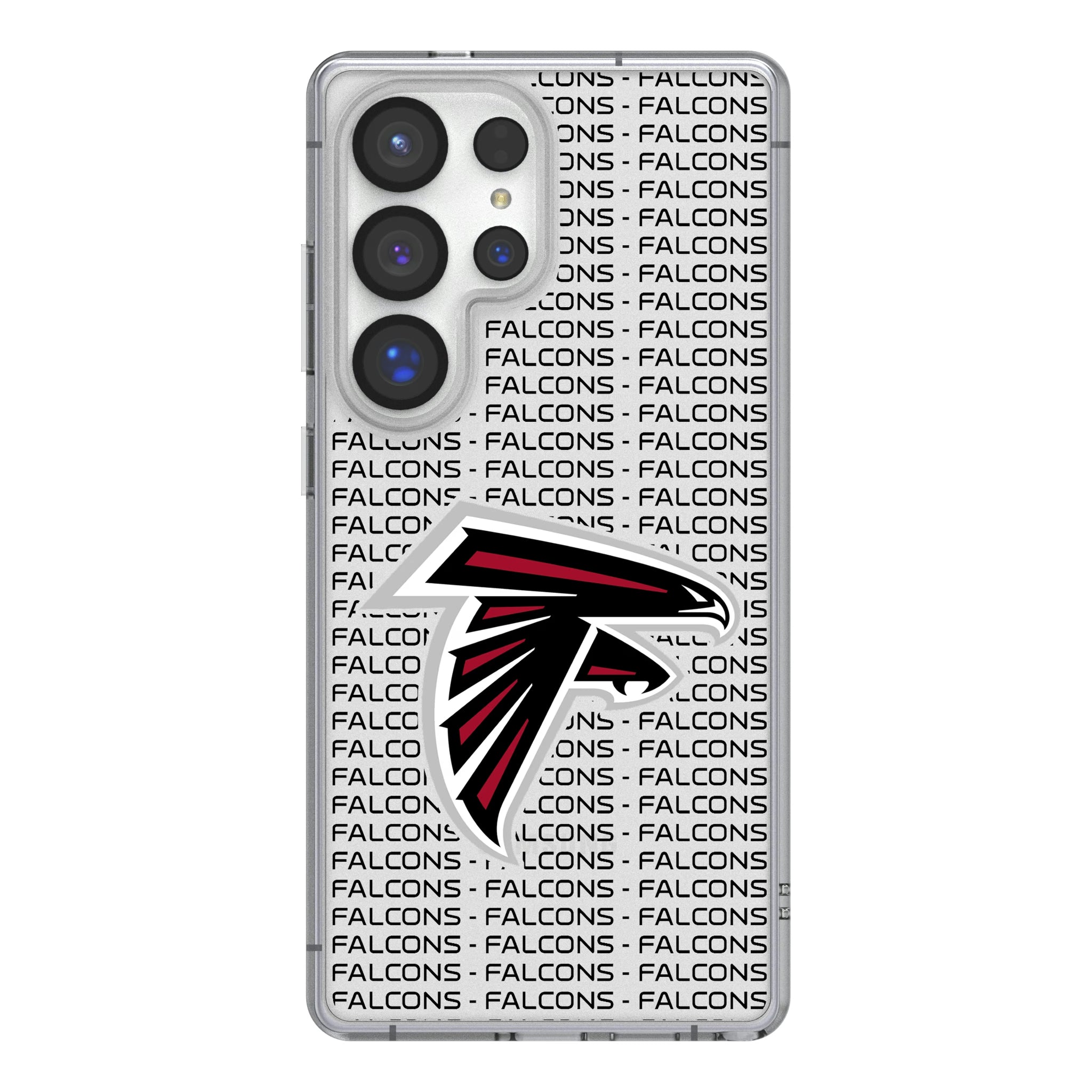 Atlanta Falcons Text Backdrop Galaxy Clear Phone Case for Samsung Galaxy