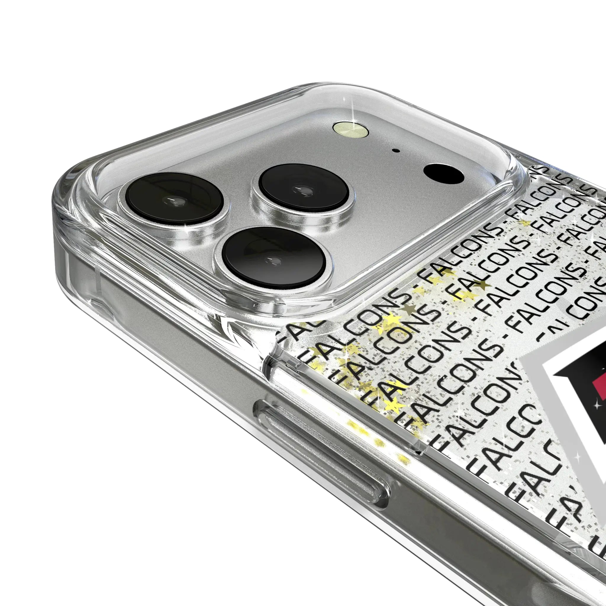Atlanta Falcons Text Backdrop iPhone Glitter Phone Case for Apple iPhone - Detail