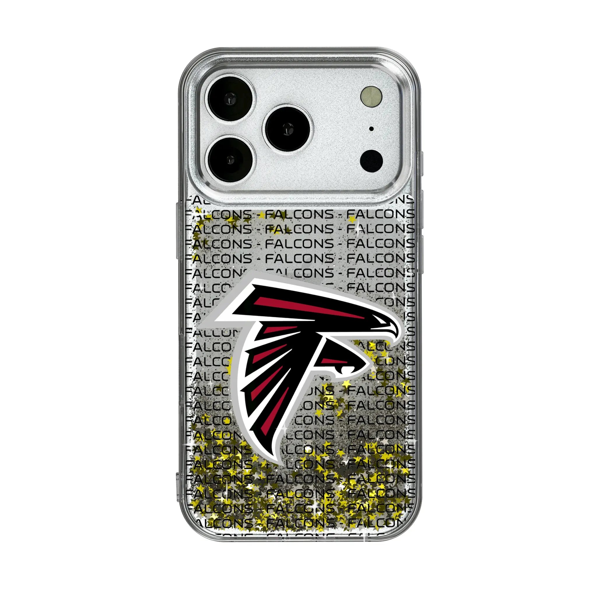 Atlanta Falcons Text Backdrop iPhone Glitter Phone Case for Apple iPhone
