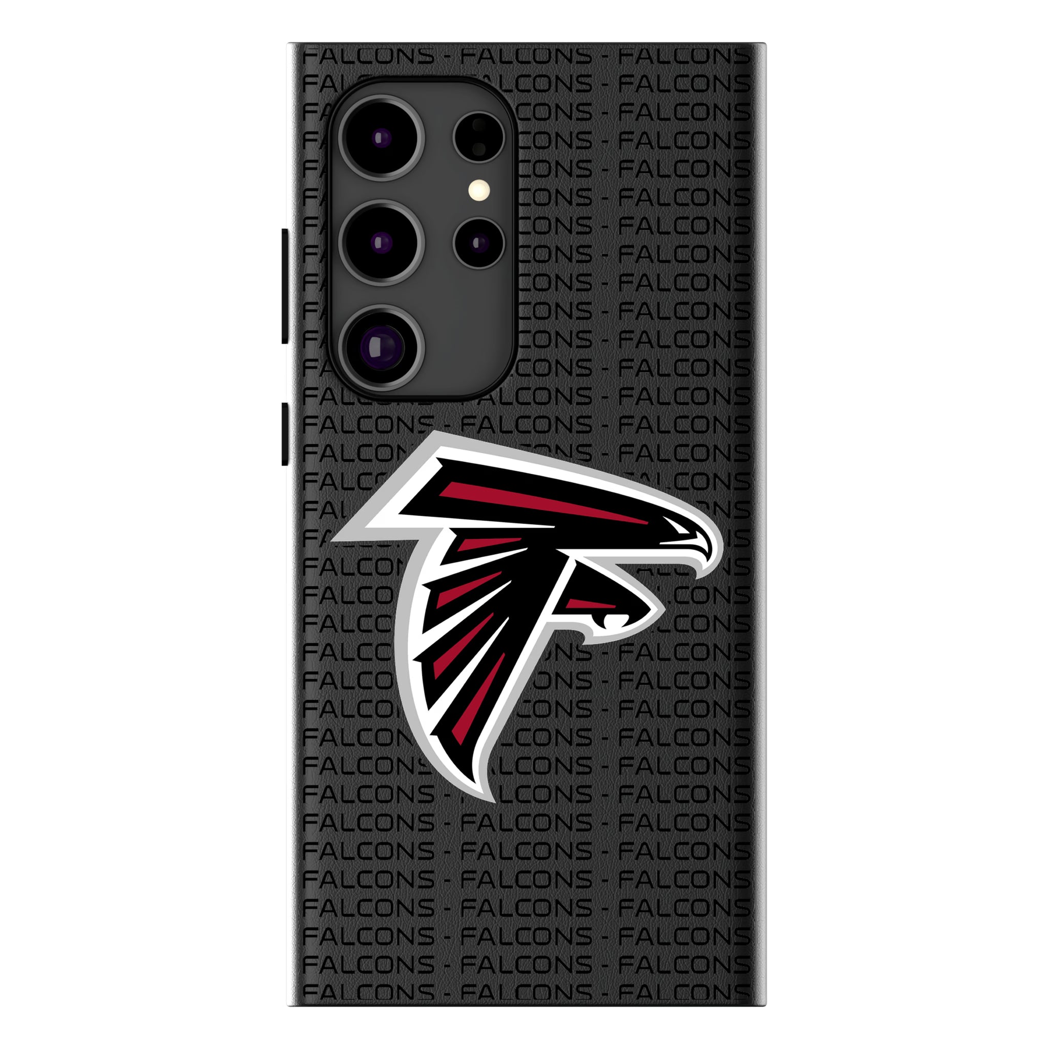 Atlanta Falcons Text Backdrop Galaxy MagSafe Compatible Phone Case for Samsung Galaxy