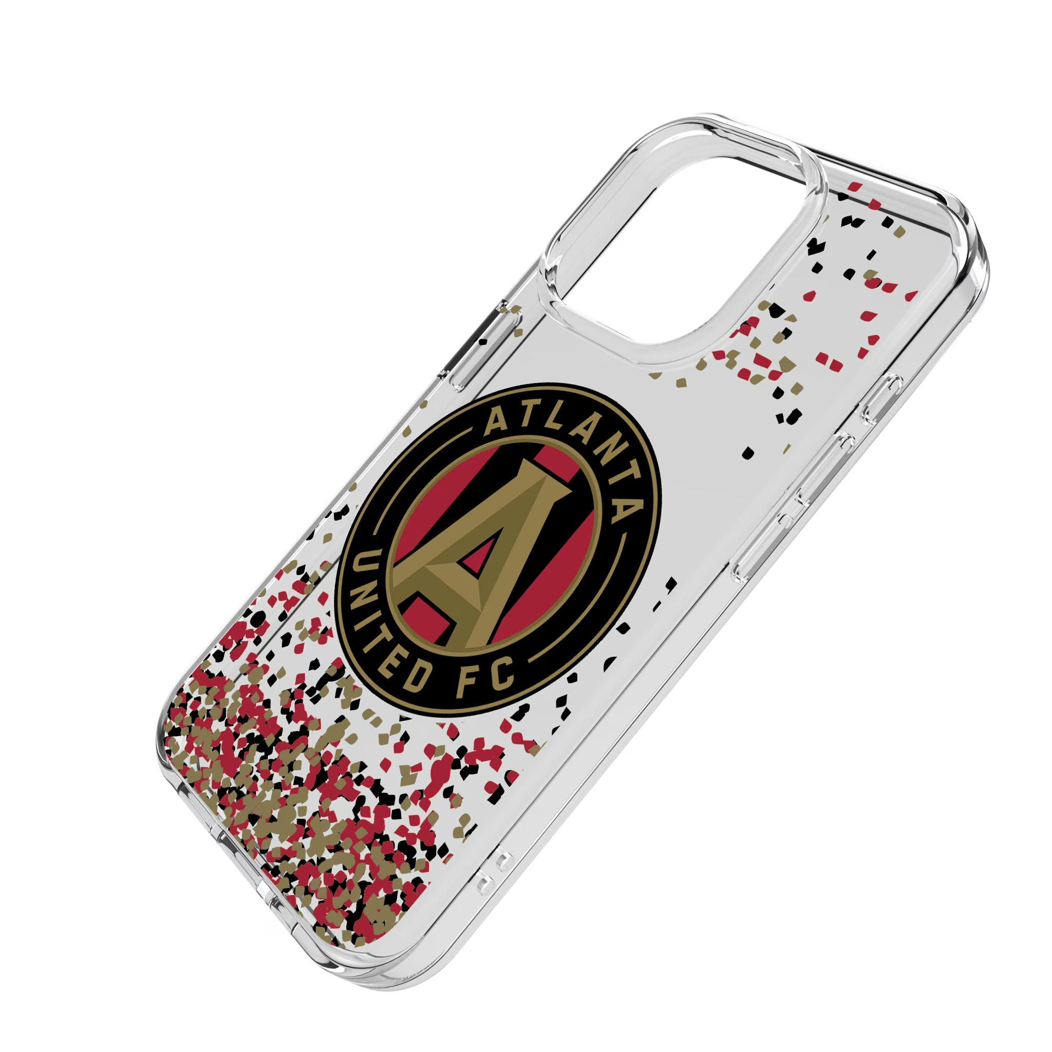 Atlanta United FC Confetti iPhone Clear Phone Case for Apple iPhone - Isometric View