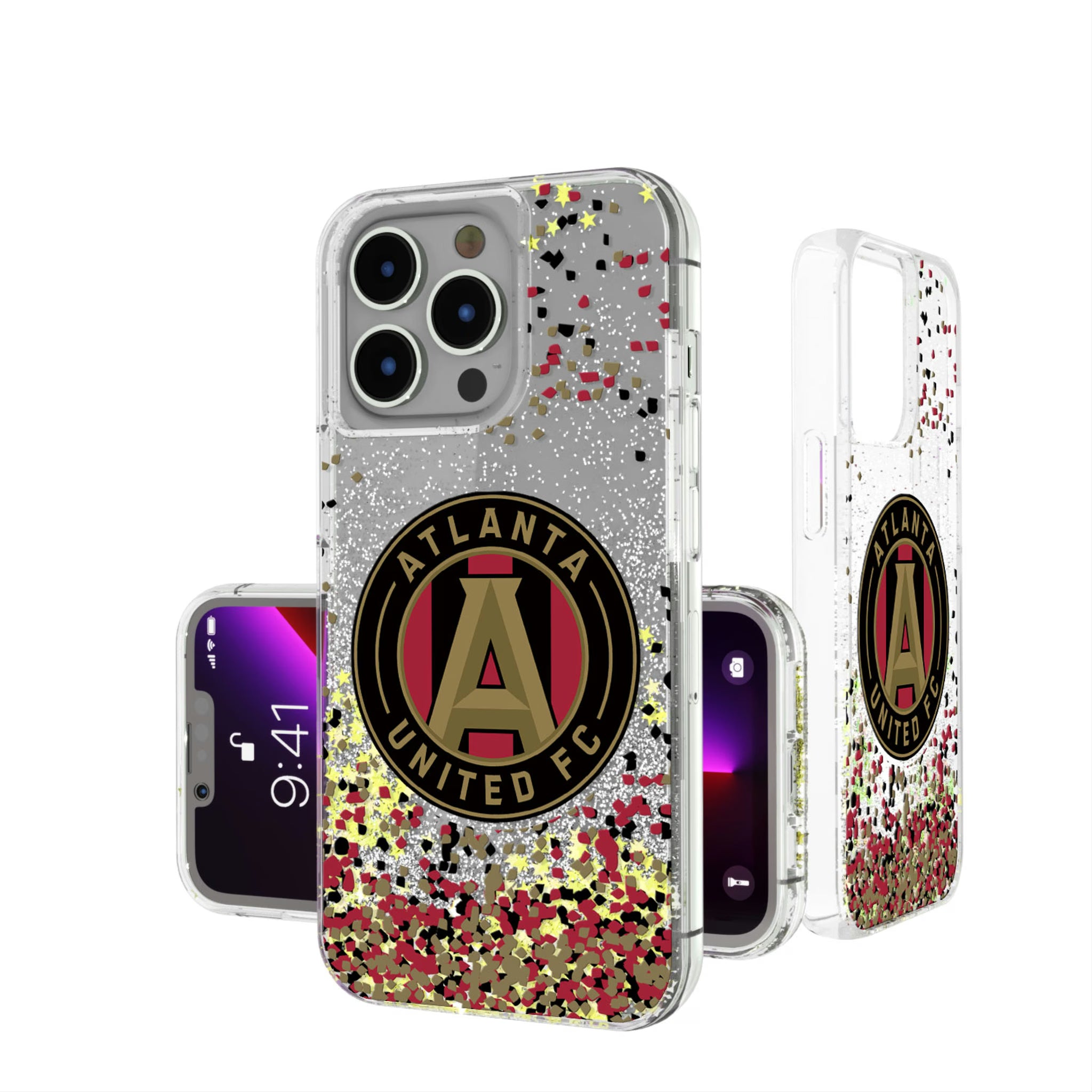 Atlanta United FC Confetti iPhone Glitter Phone Case for Apple iPhone