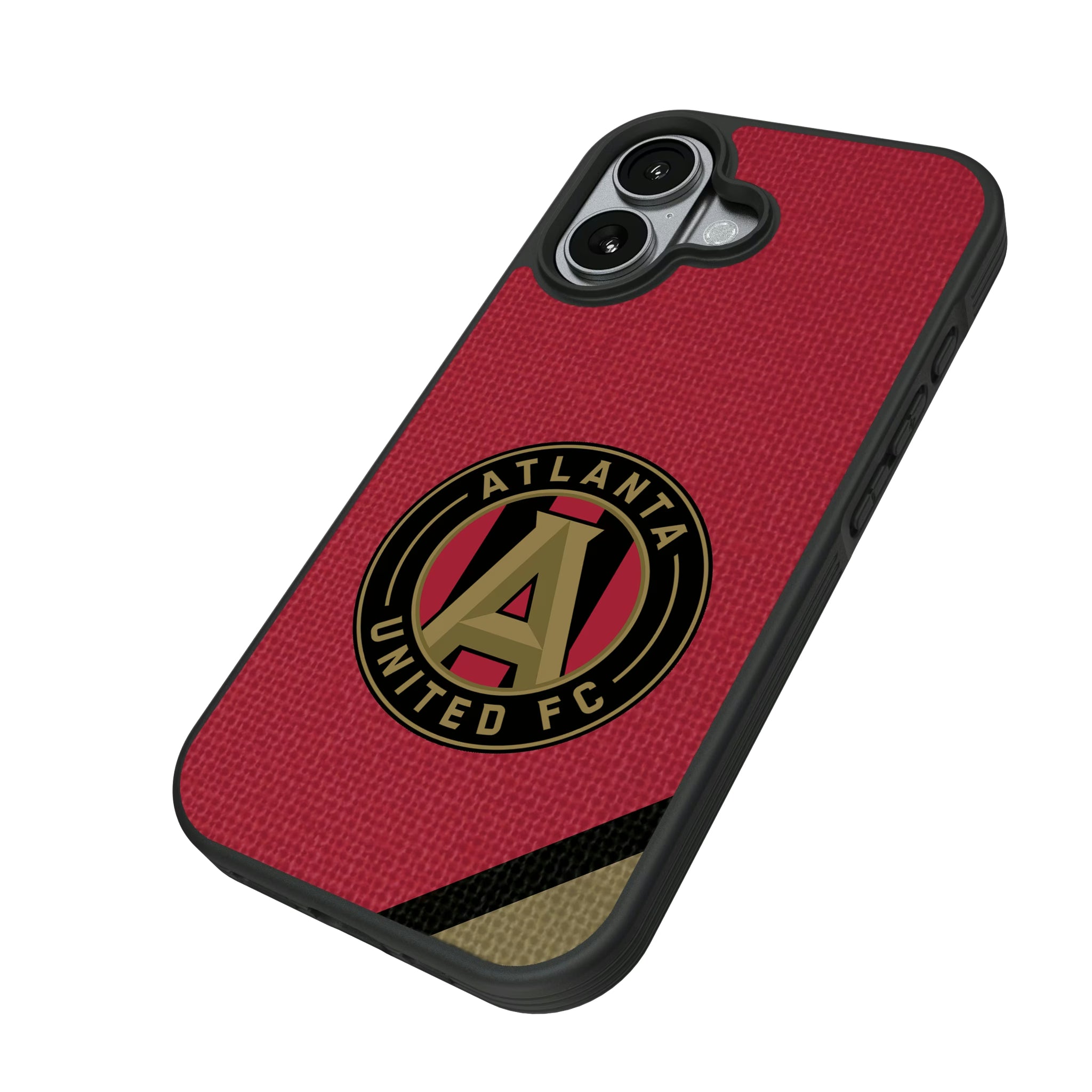 Atlanta United FC Diagonal Stripe iPhone Bump Phone Case for Apple iPhone - Isometric View#Device_iPhone 17