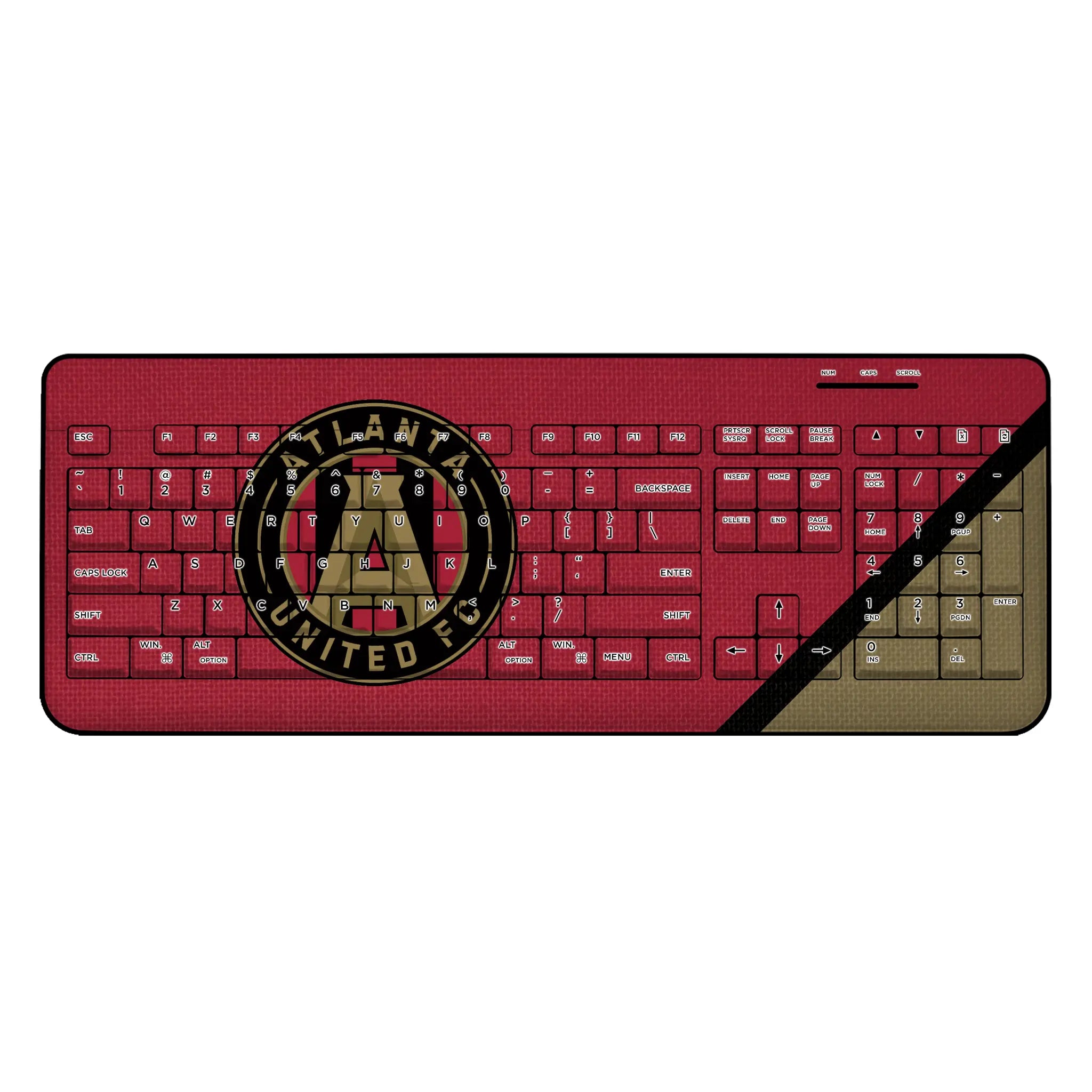 Atlanta United FC Diagonal Stripe Wireless USB Keyboard