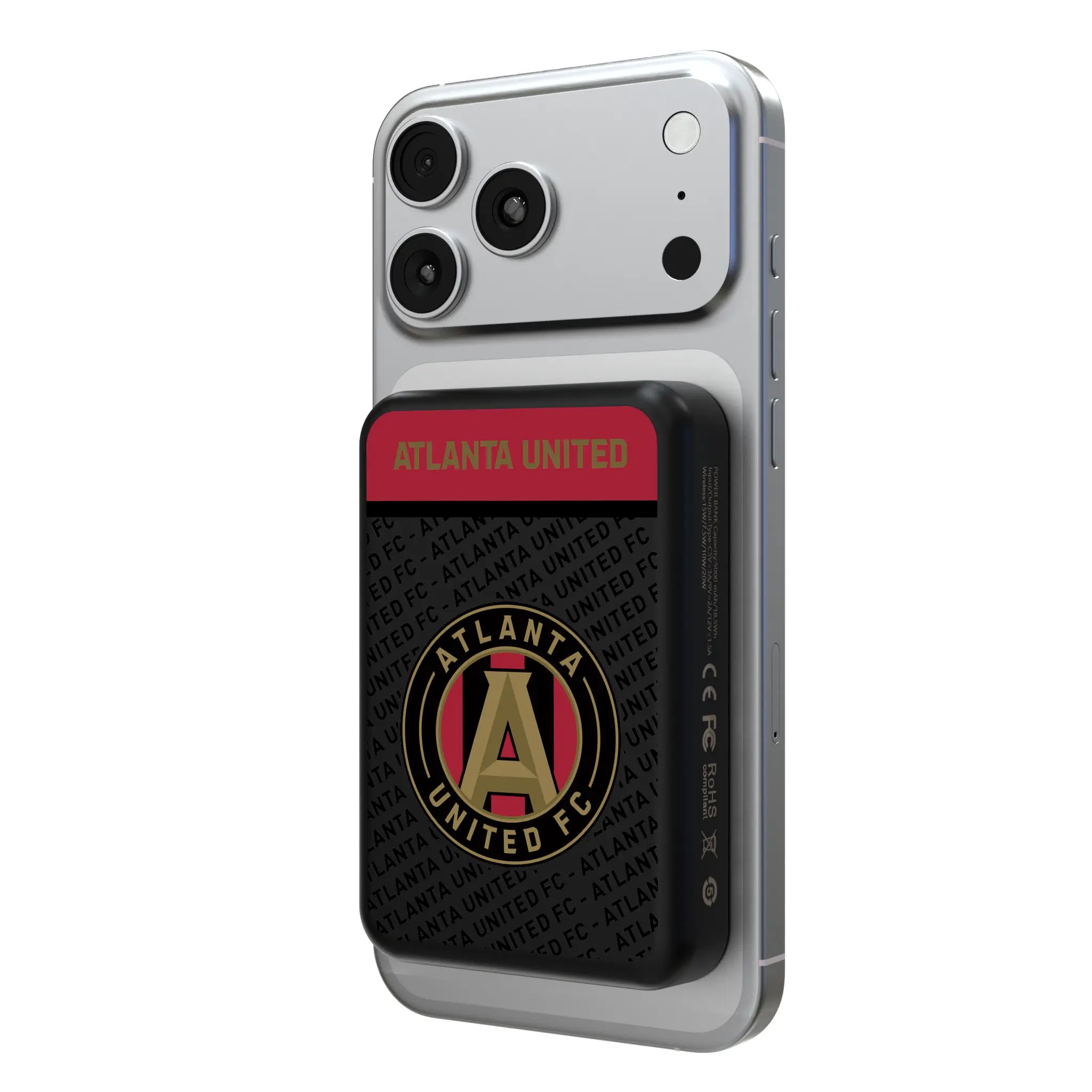 Atlanta United FC Endzone Plus Wireless Mag Power Bank
