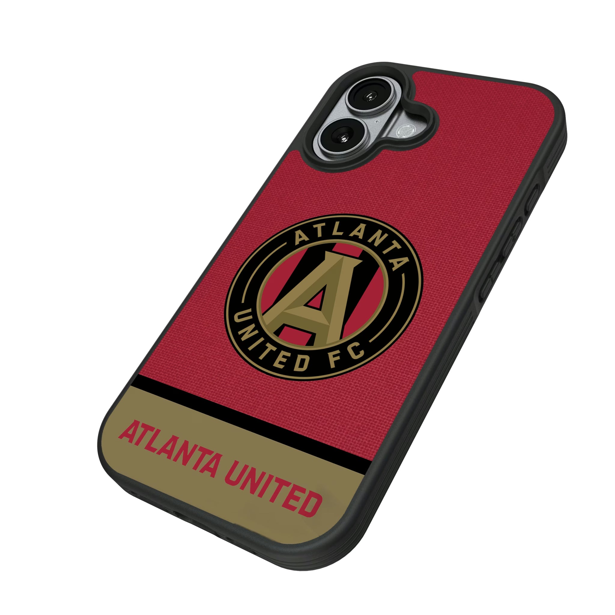 Atlanta United FC Endzone Solid iPhone Bump Phone Case for Apple iPhone - Isometric View#Device_iPhone 17