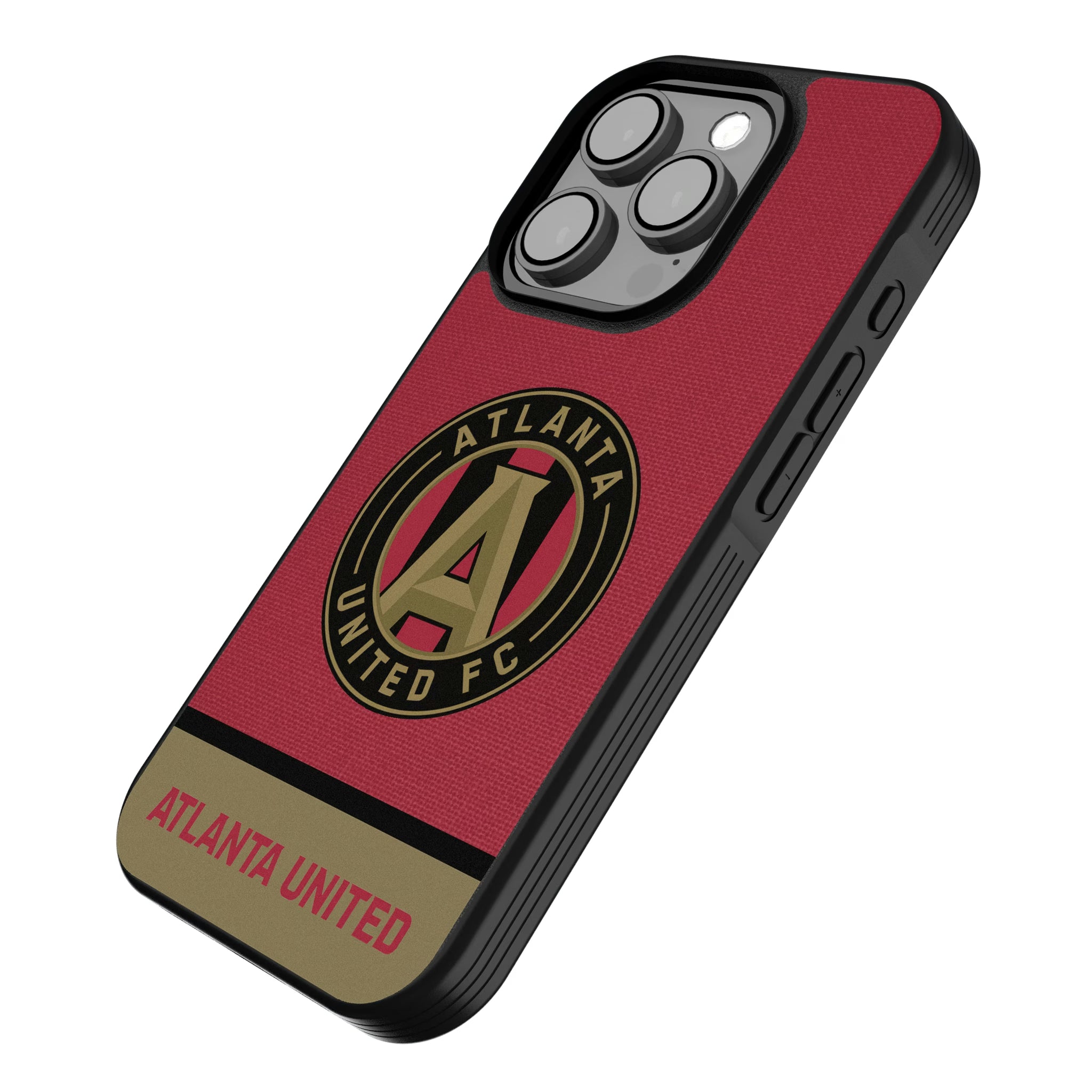 Atlanta United FC Endzone Solid iPhone Bump Phone Case for Apple iPhone - Isometric View