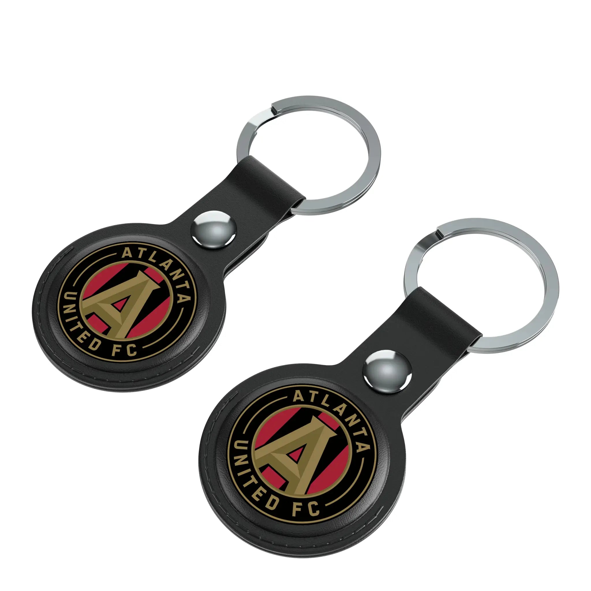 Atlanta United FC Insignia AirTag Black Airtag Holder 2-Pack - Isometric View