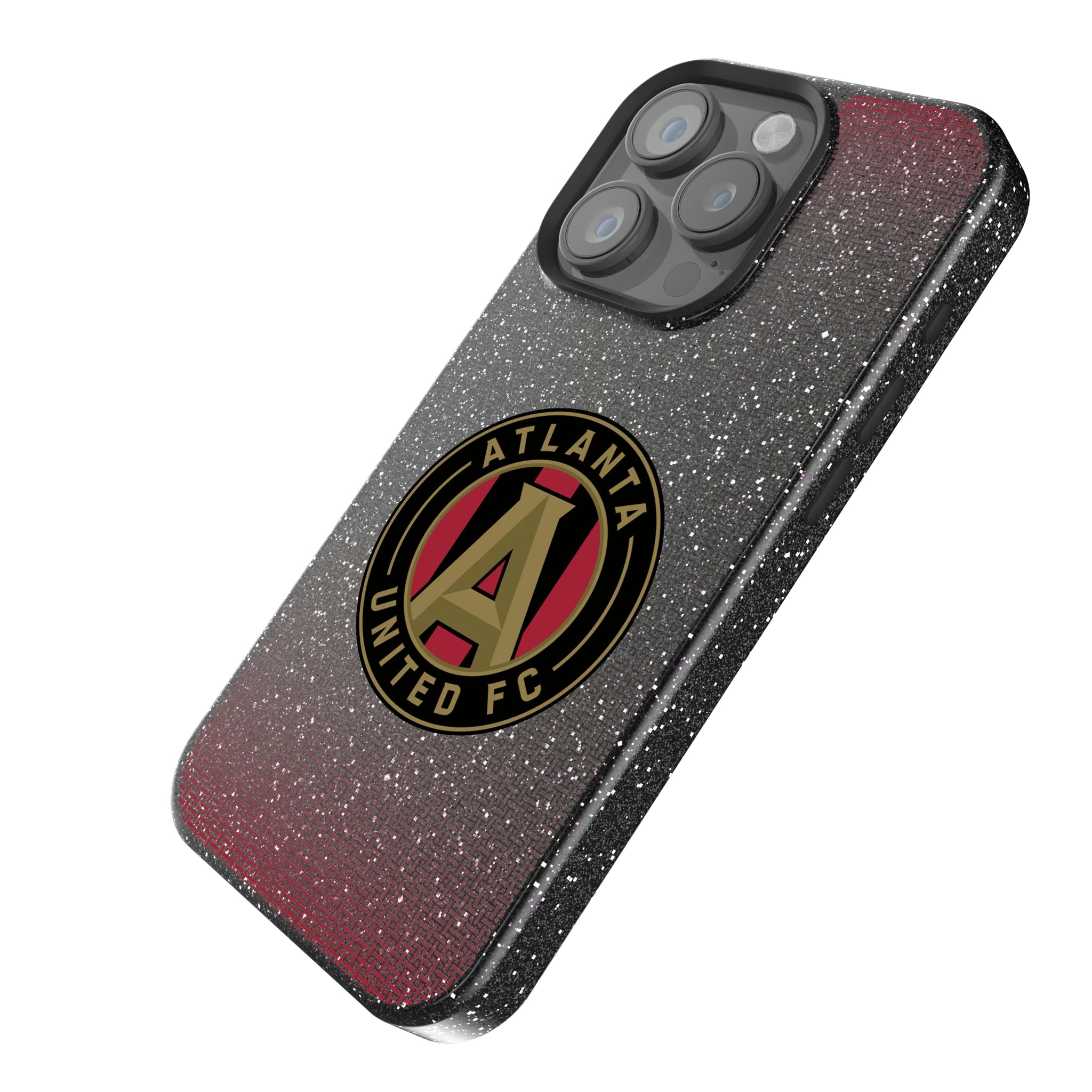 Atlanta United FC Linen iPhone Bling Phone Case for Apple iPhone - Isometric View