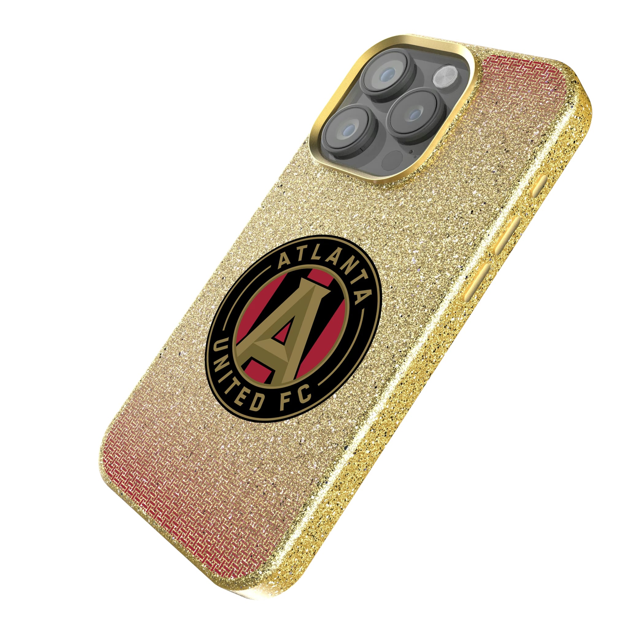 Atlanta United FC Linen iPhone Bling Phone Case for Apple iPhone - Isometric View