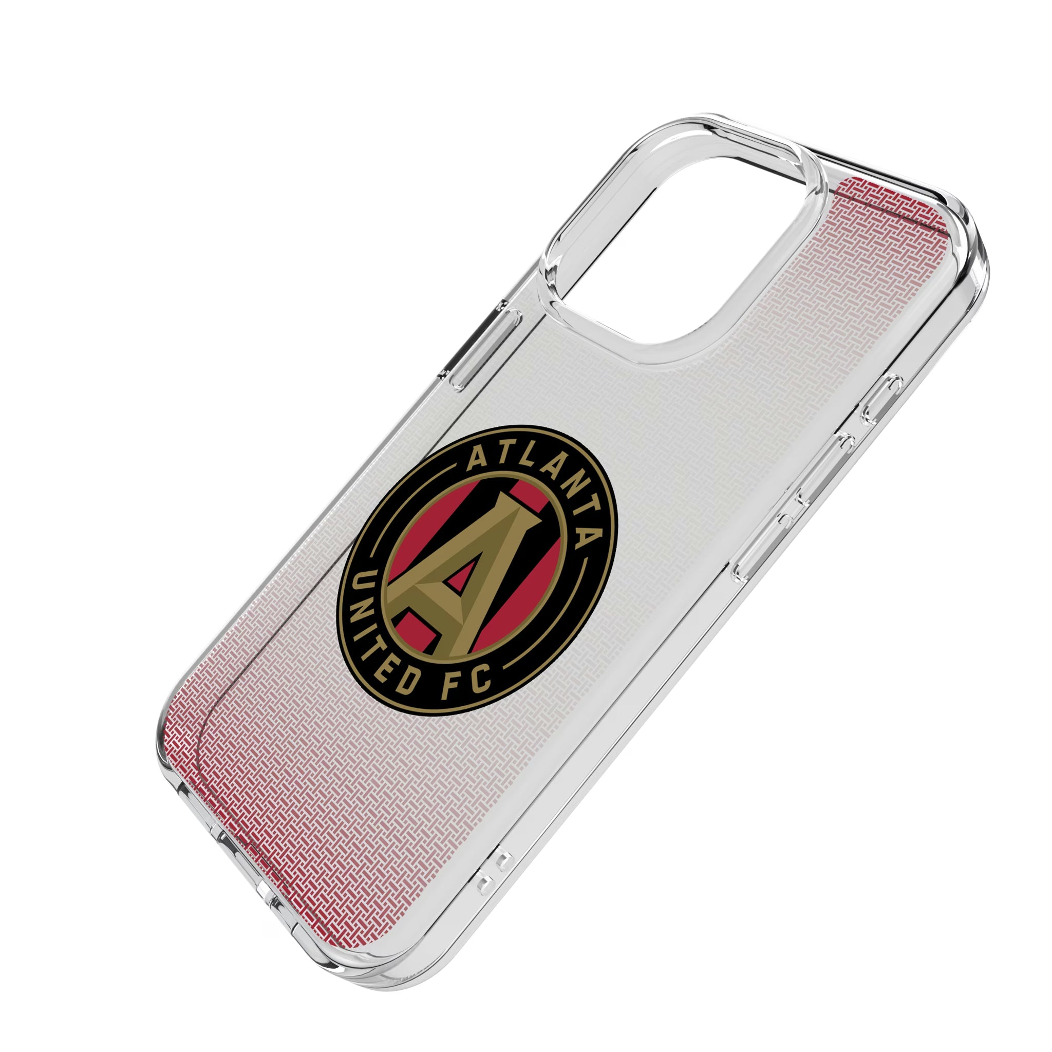 Atlanta United FC Linen iPhone Clear Phone Case for Apple iPhone - Isometric View