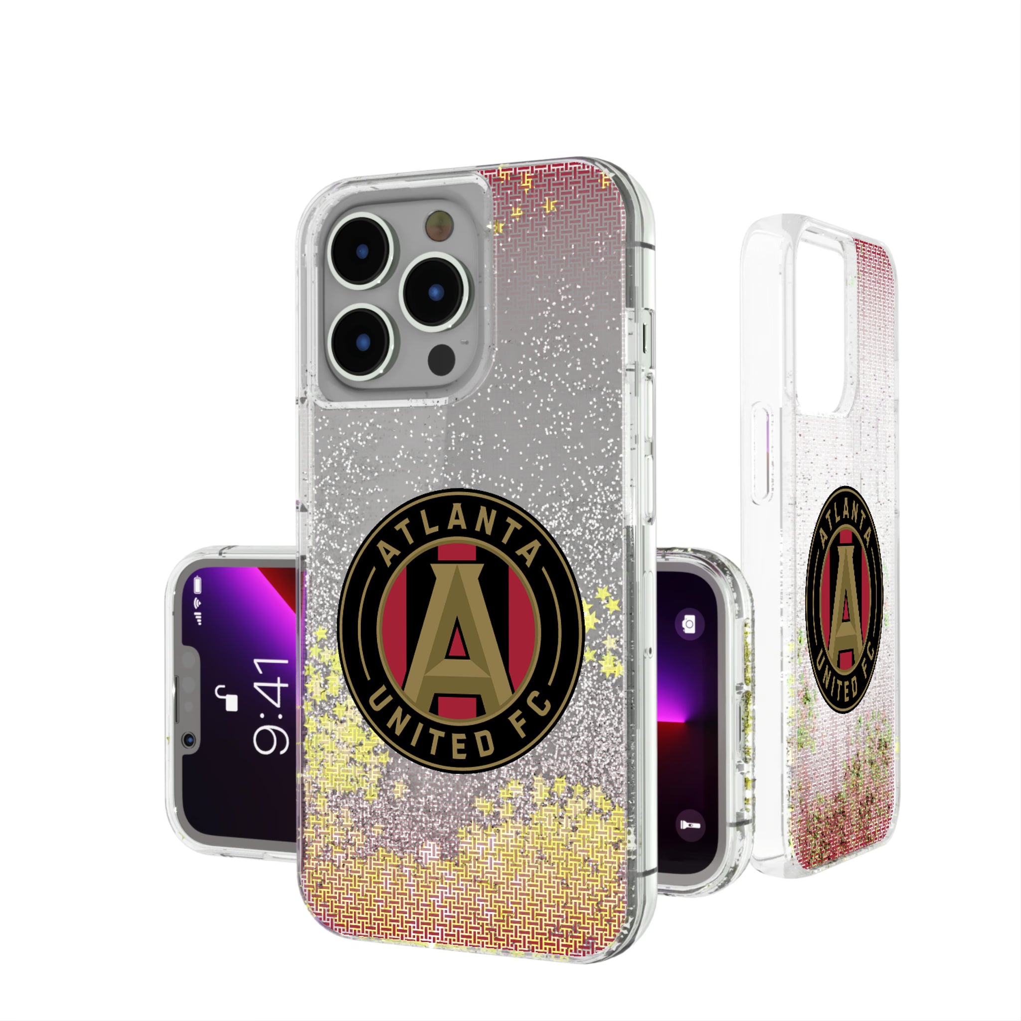 Atlanta United FC Linen iPhone Glitter Phone Case for Apple iPhone