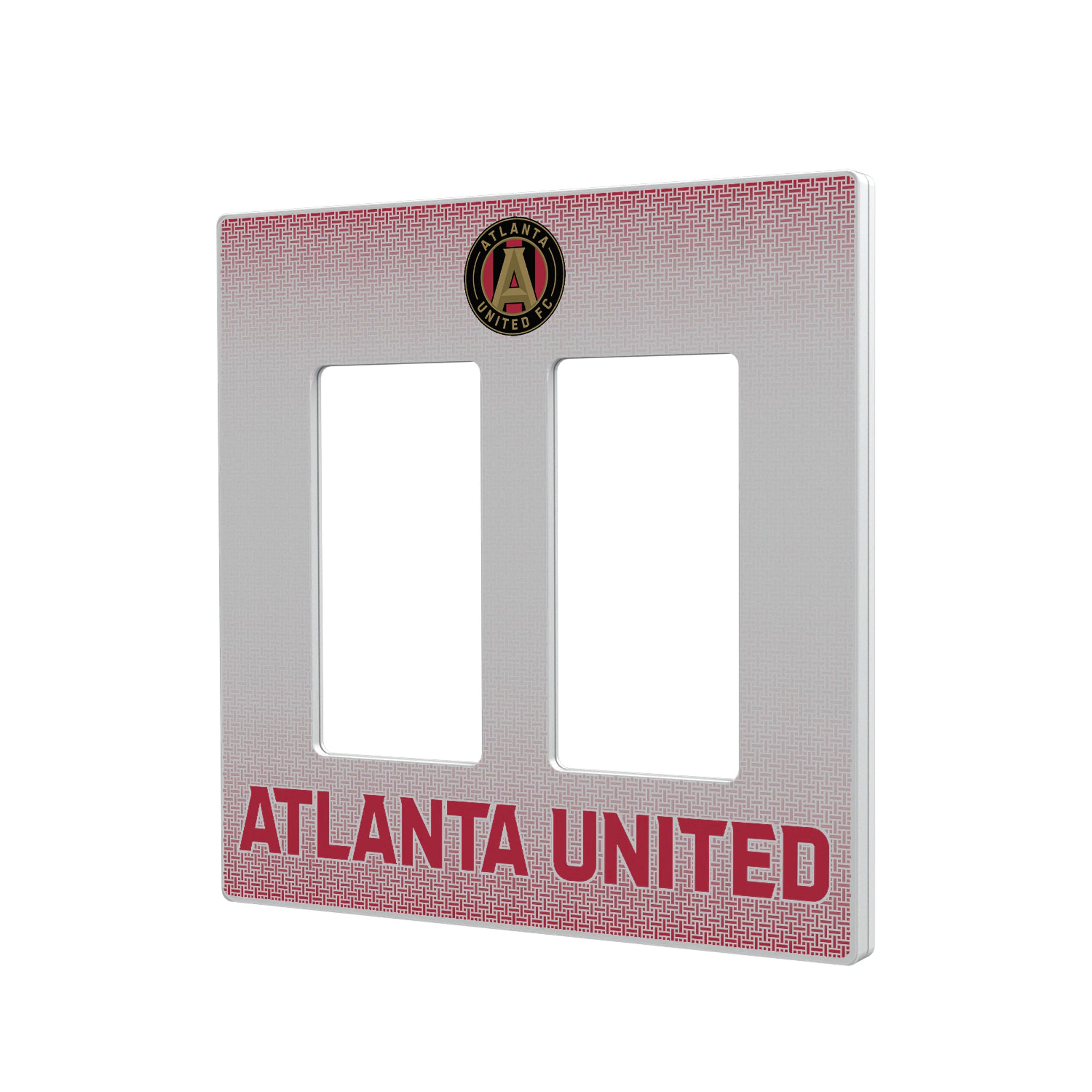 Atlanta United FC Linen Hidden-Screw Light Switch Plate#Style_Double Rocker