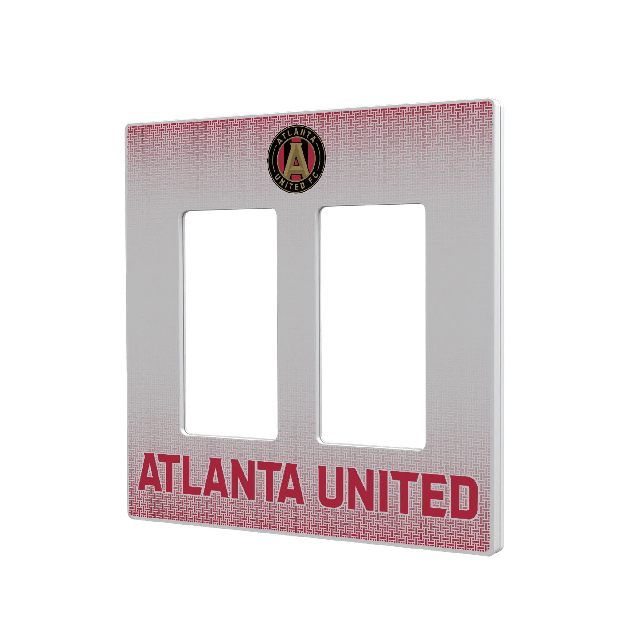 Atlanta United FC Linen Hidden-Screw Light Switch Plate#Style_Double Rocker