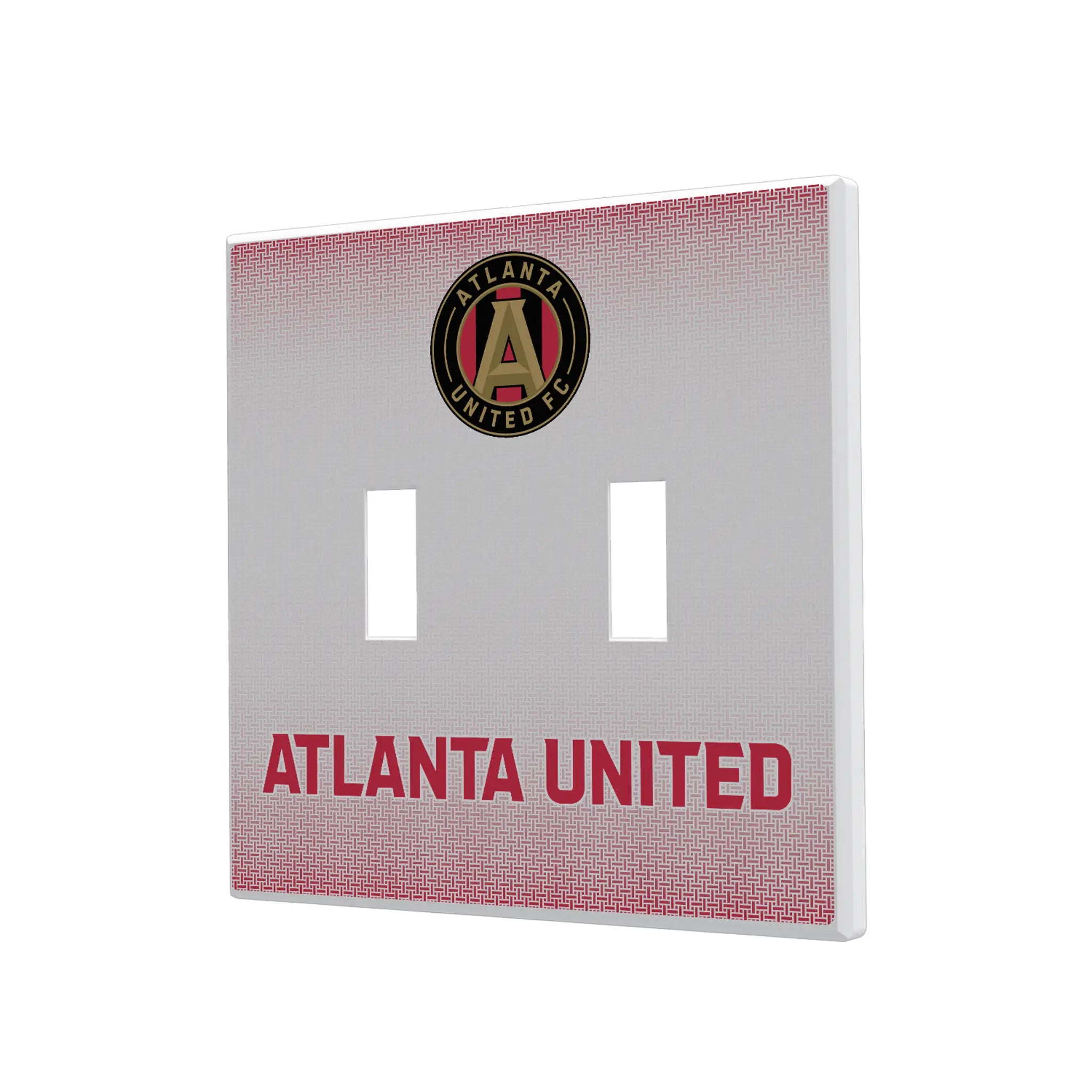 Atlanta United FC Linen Hidden-Screw Light Switch Plate#Style_Double Toggle