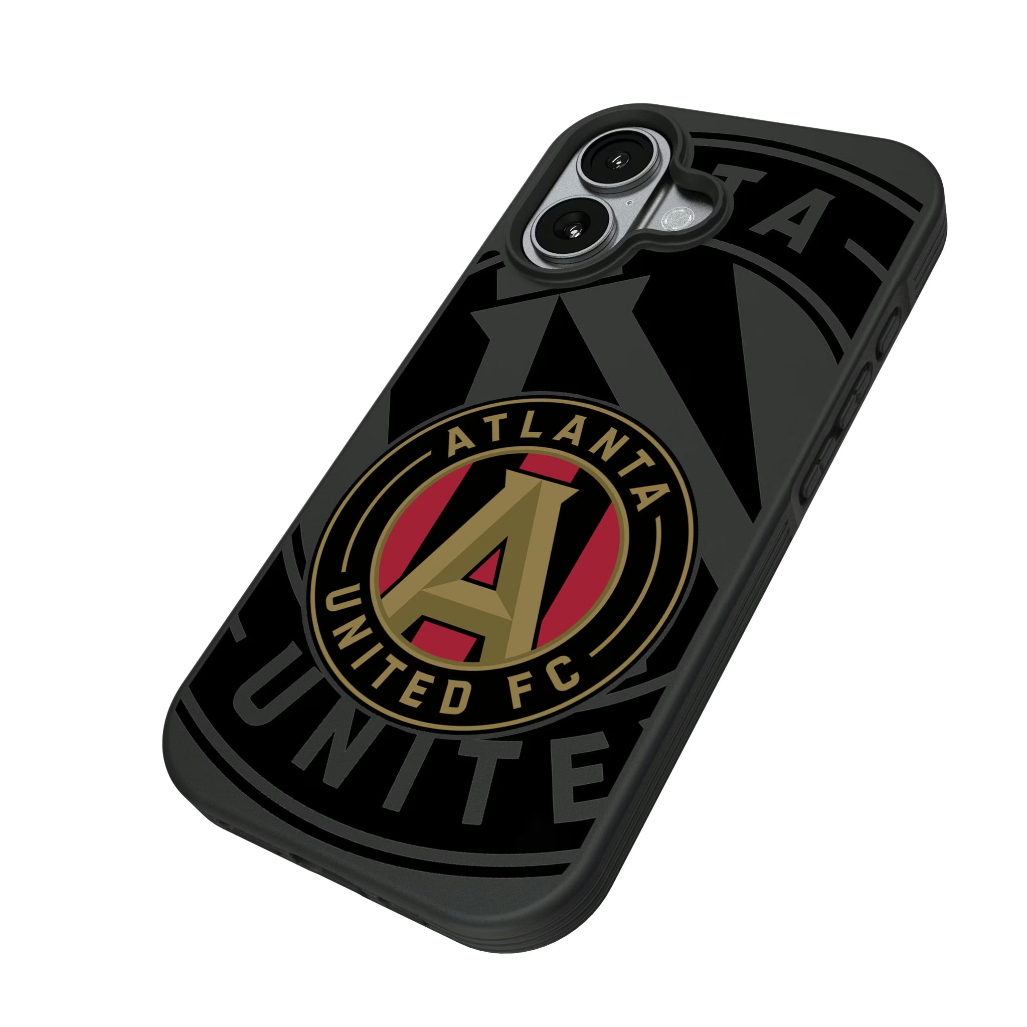 Atlanta United FC Monocolor Tilt iPhone Bump Phone Case for Apple iPhone - Isometric View#Device_iPhone 17