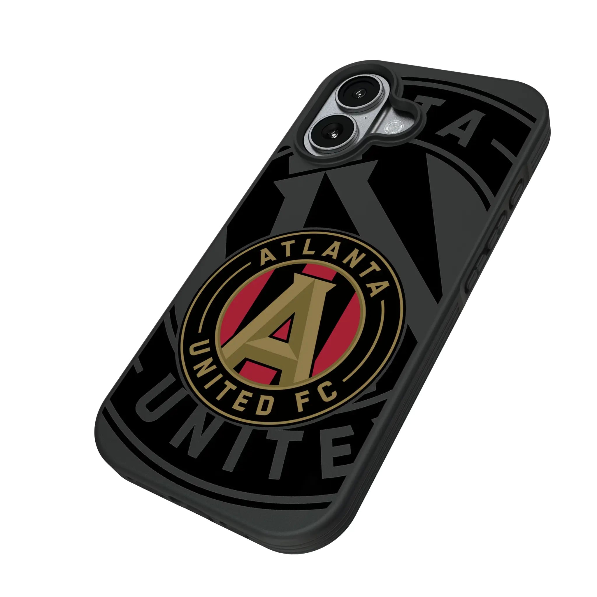 Atlanta United FC Monocolor Tilt iPhone Bump Phone Case for Apple iPhone - Isometric View#Device_iPhone 17