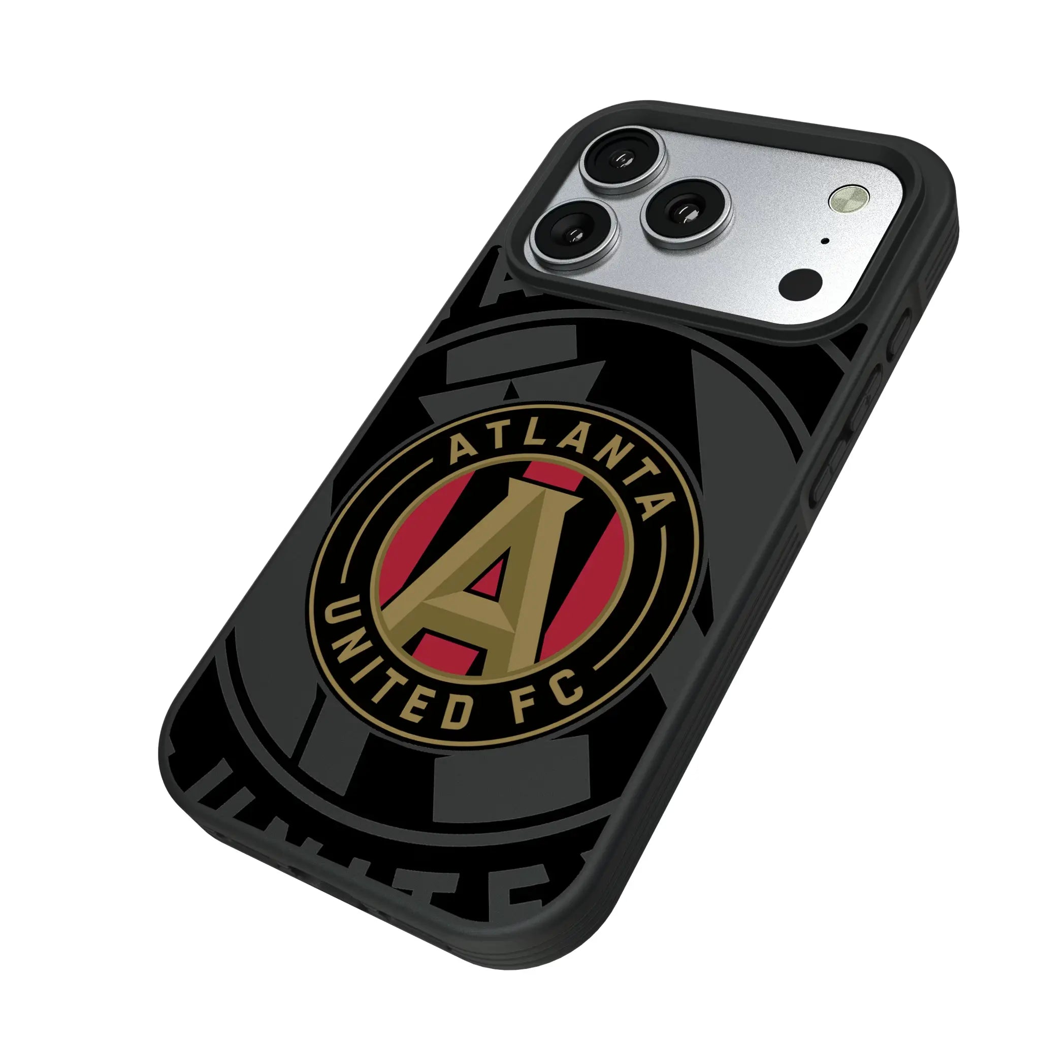 Atlanta United FC Monocolor Tilt iPhone Bump Phone Case for Apple iPhone - Isometric View#Device_iPhone 17 Pro