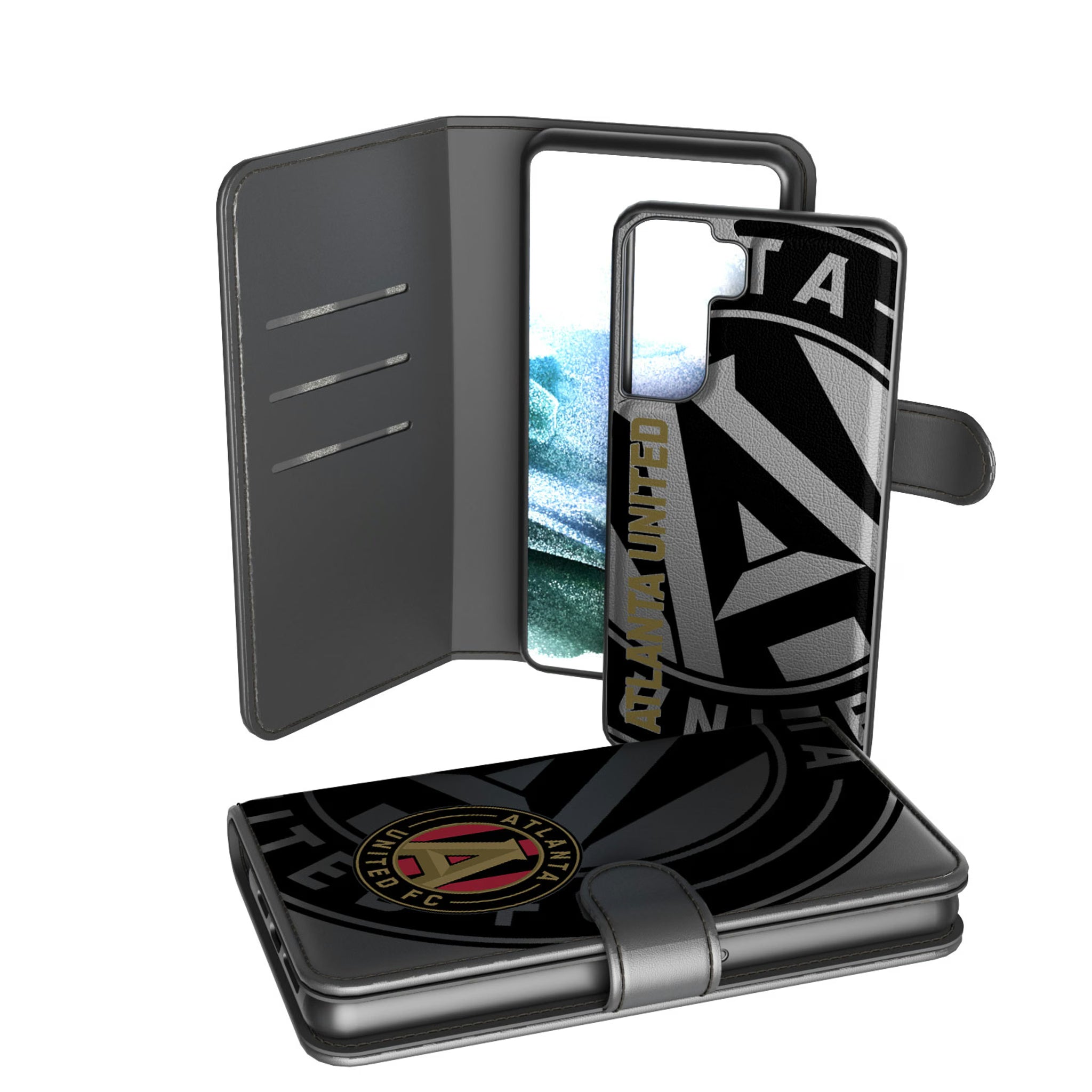Atlanta United FC Monocolor Tilt Galaxy Wallet Phone Case for Samsung Galaxy