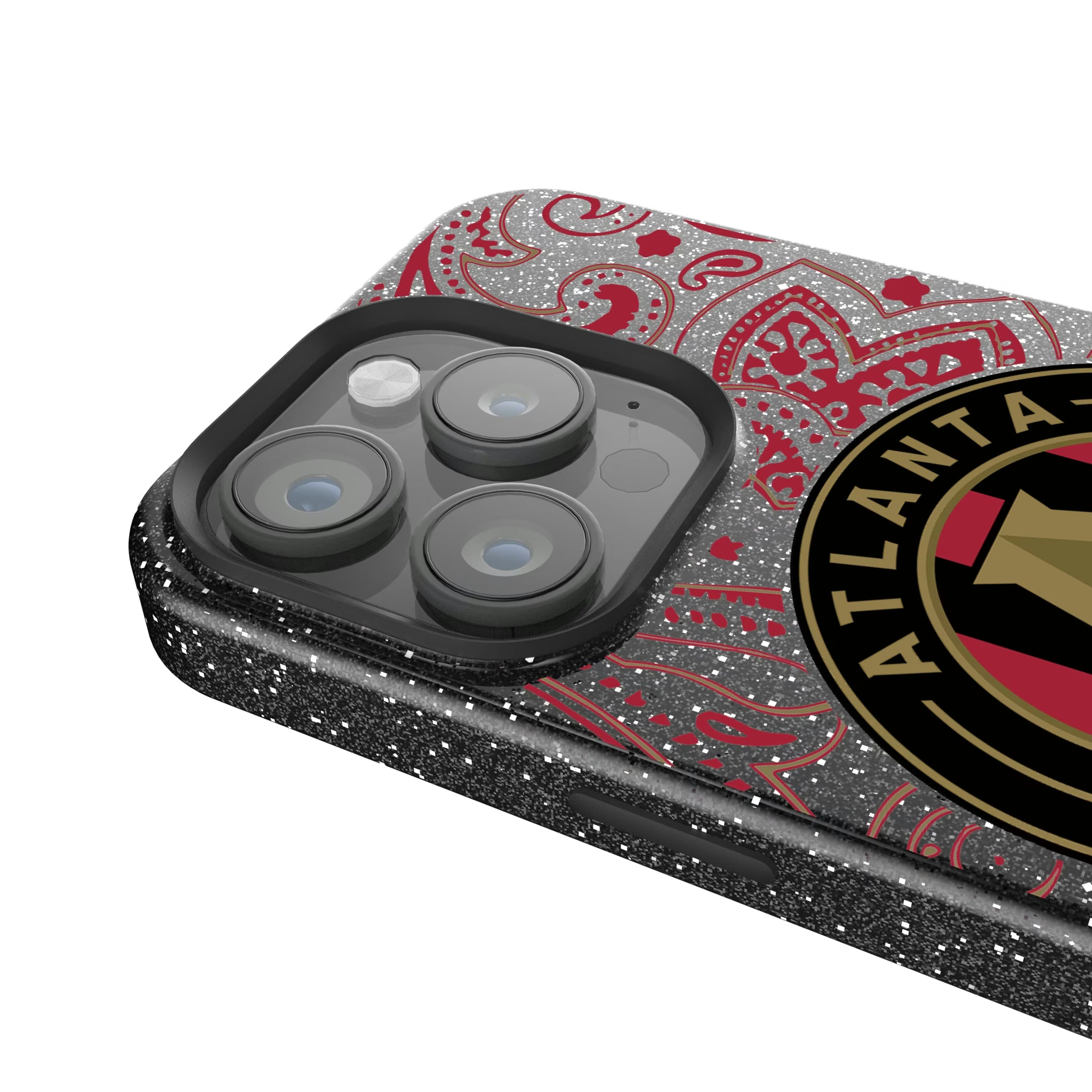 Atlanta United FC Paisley iPhone Bling Phone Case for Apple iPhone - Detail
