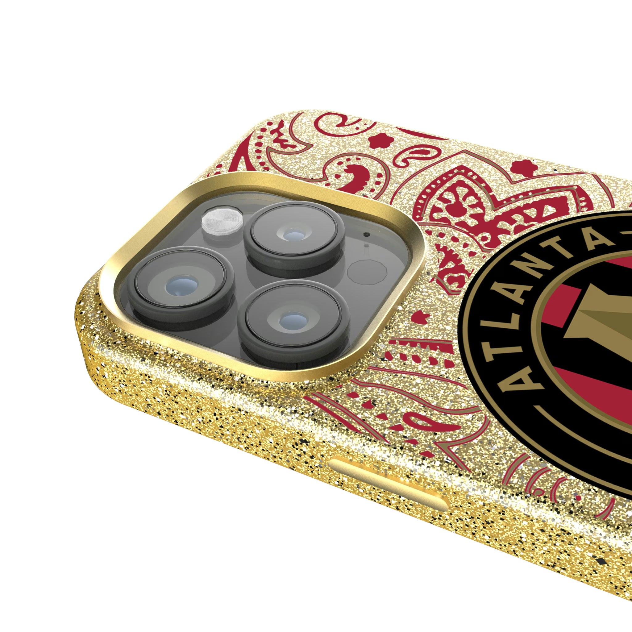 Atlanta United FC Paisley iPhone Bling Phone Case for Apple iPhone - Detail
