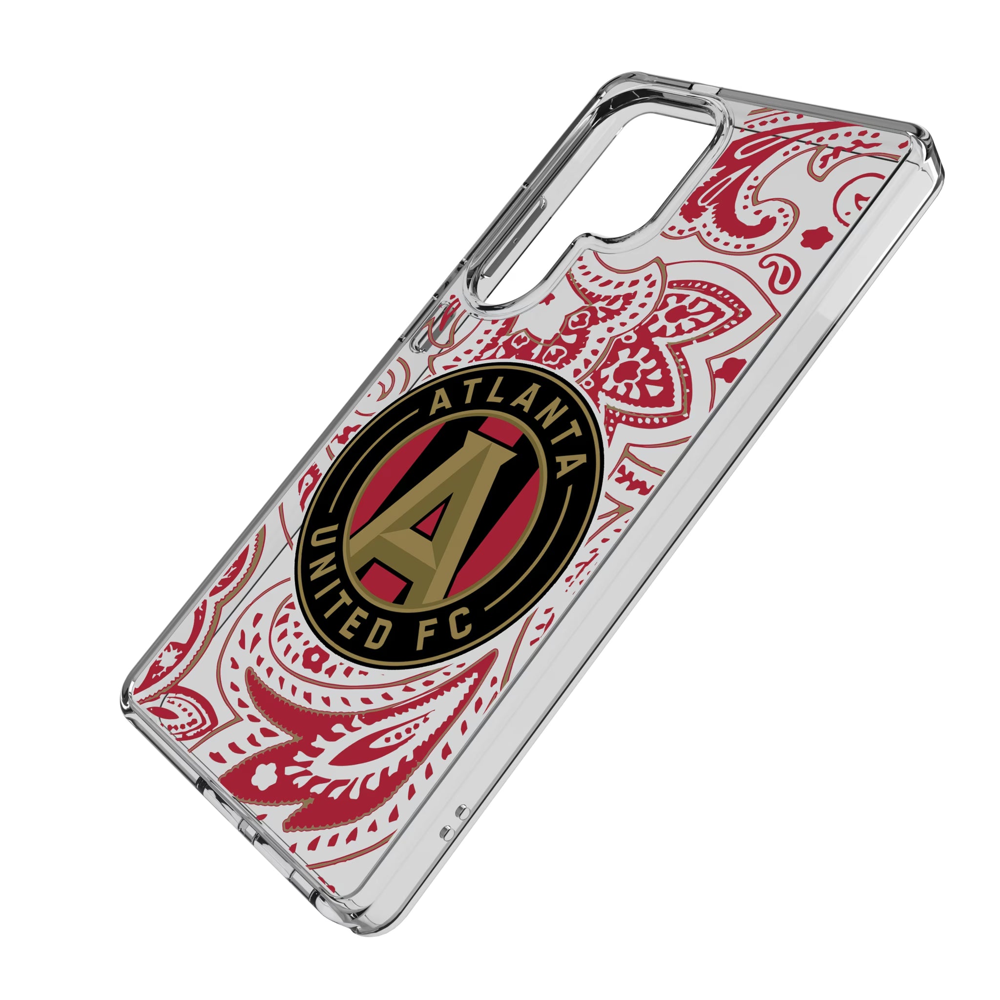 Atlanta United FC Paisley Galaxy Clear Phone Case for Samsung Galaxy - Isometric View