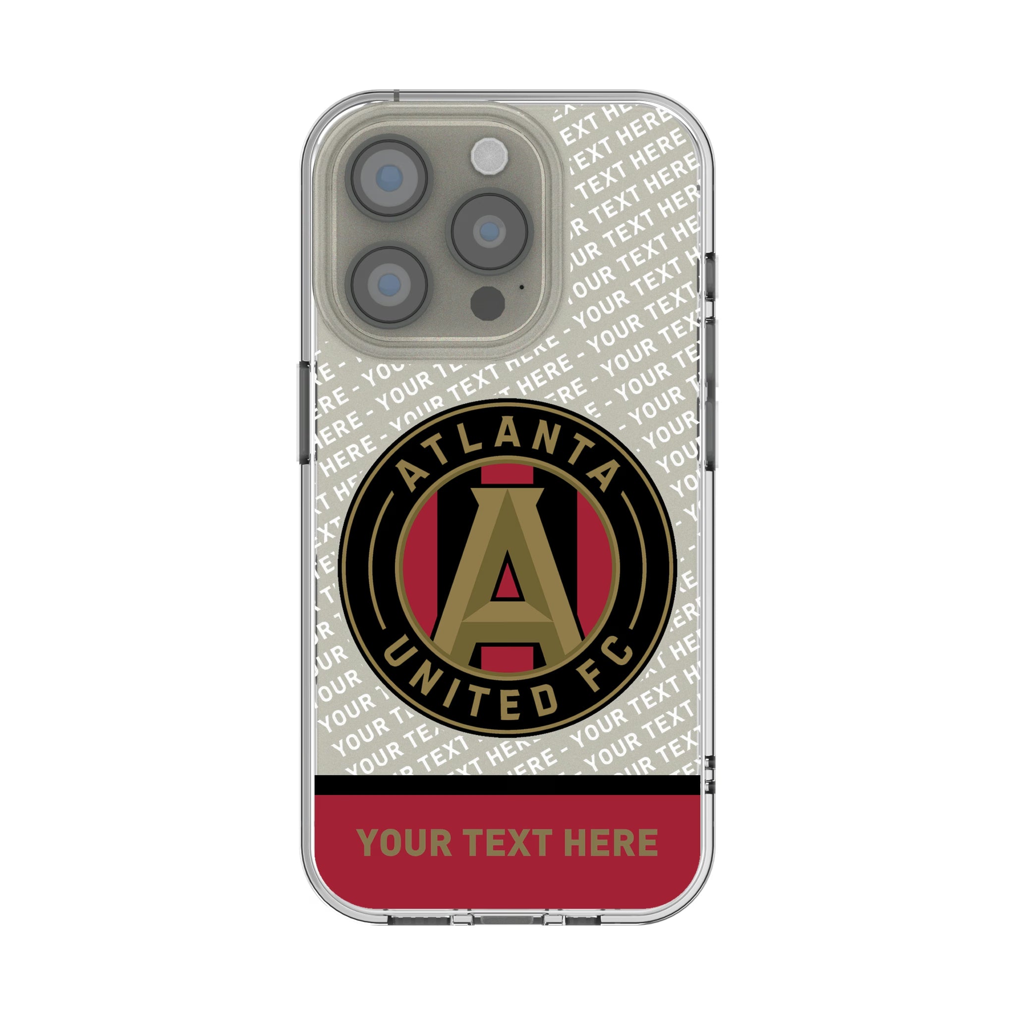 Atlanta United FC Personalized EndZone Plus iPhone Clear Phone Case for Apple iPhone