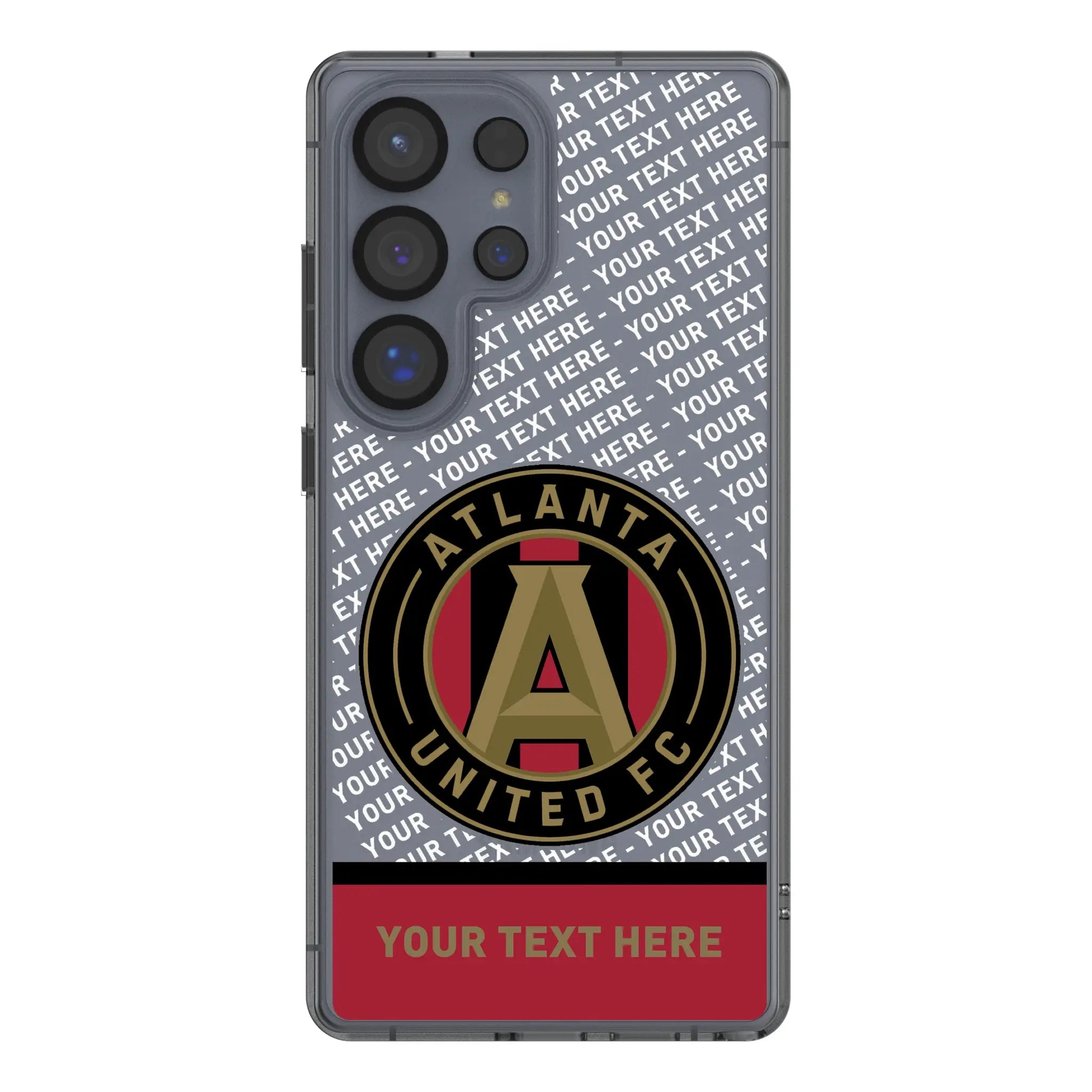 Atlanta United FC Personalized EndZone Plus Galaxy Clear Phone Case for Samsung Galaxy