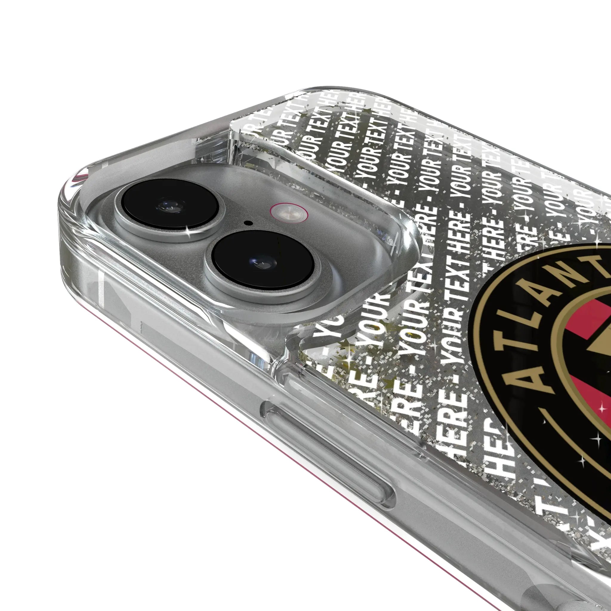 Atlanta United FC Personalized EndZone Plus iPhone Glitter Phone Case for Apple iPhone - Detail