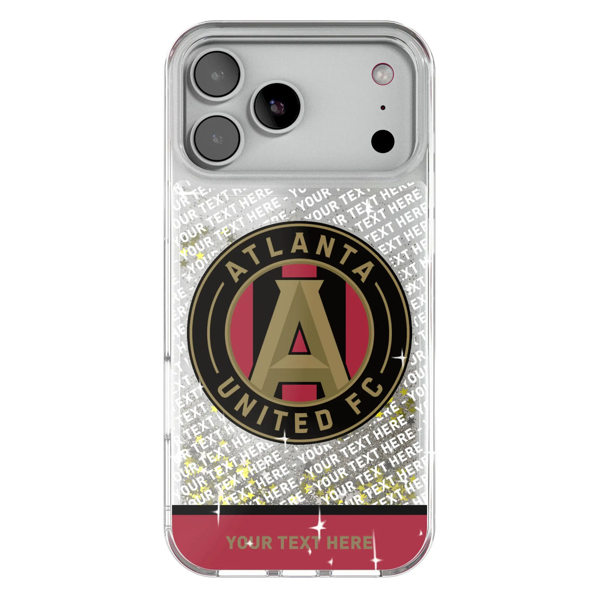 Atlanta United FC Personalized EndZone Plus Glitter Phone Case for Apple iPhone