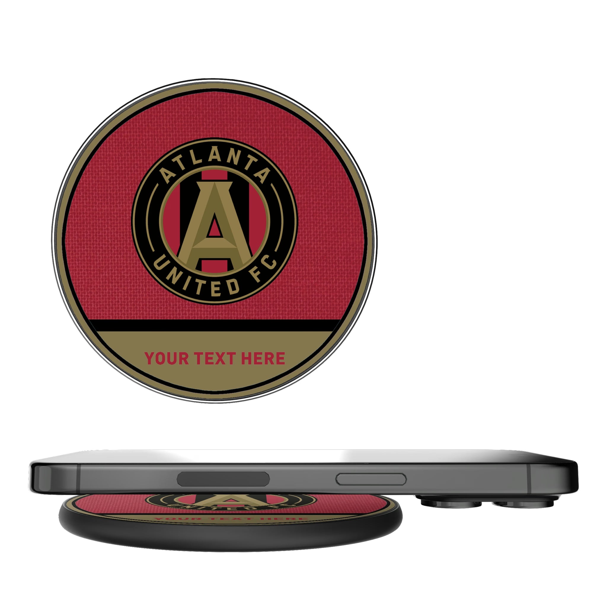 Atlanta United FC Personalized Endzone Solid 15-Watt Wireless Charger