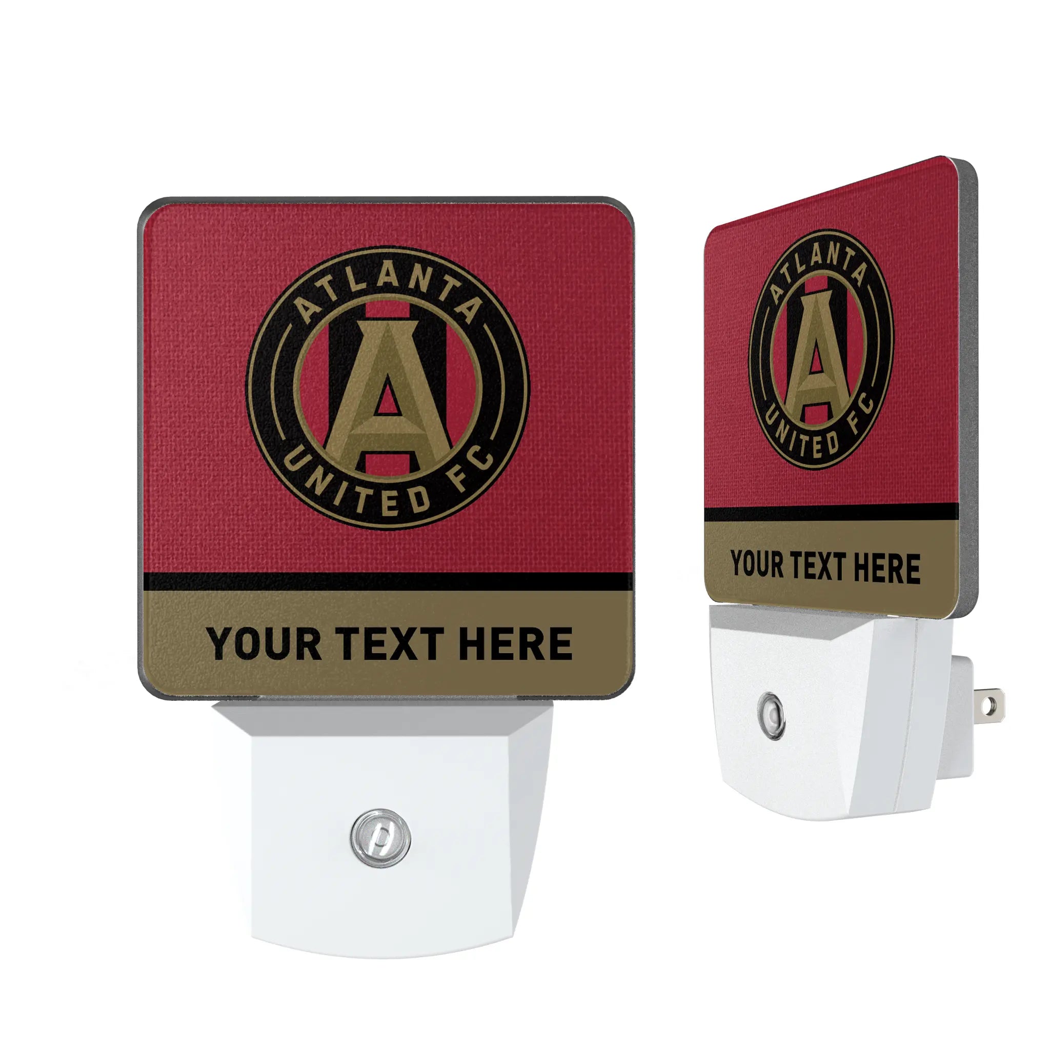 Atlanta United FC Personalized Endzone Solid Night Light 2-Pack