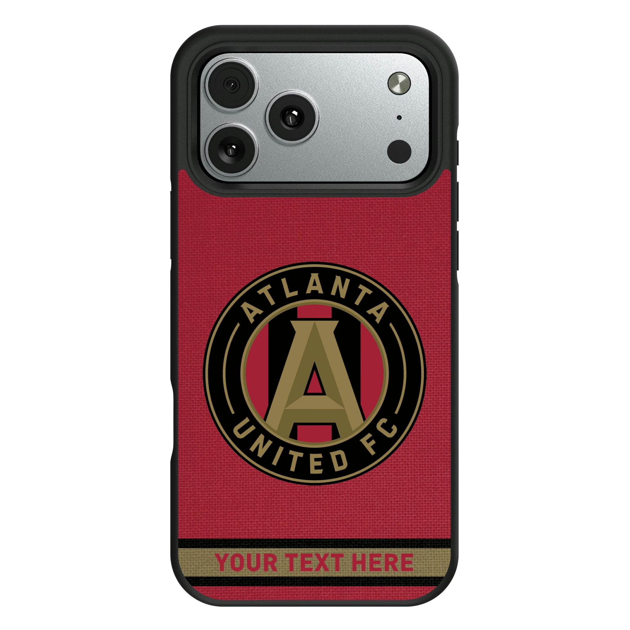 Atlanta United FC Personalized Stripe iPhone Bump Phone Case for Apple iPhone#Device_iPhone 17 Pro Max