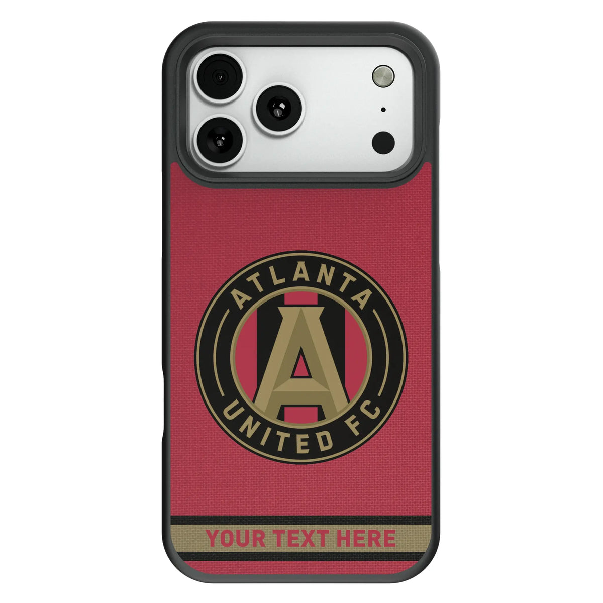 Atlanta United FC Personalized Stripe Bump Phone Case for Apple iPhone