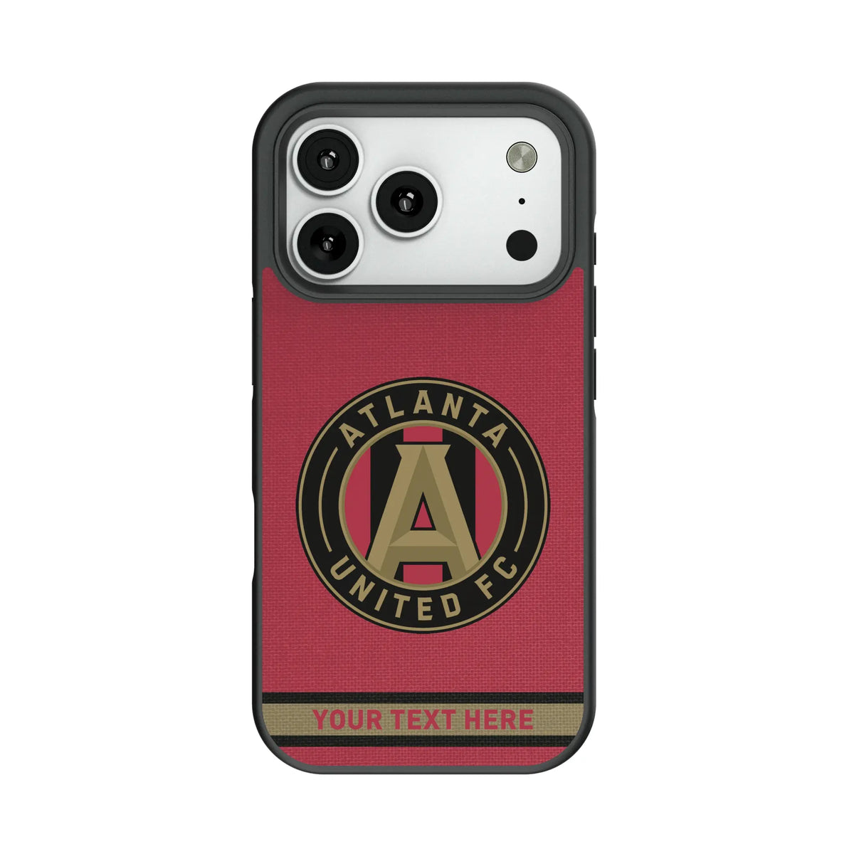 Atlanta United FC Personalized Stripe Bump Phone Case for Apple iPhone