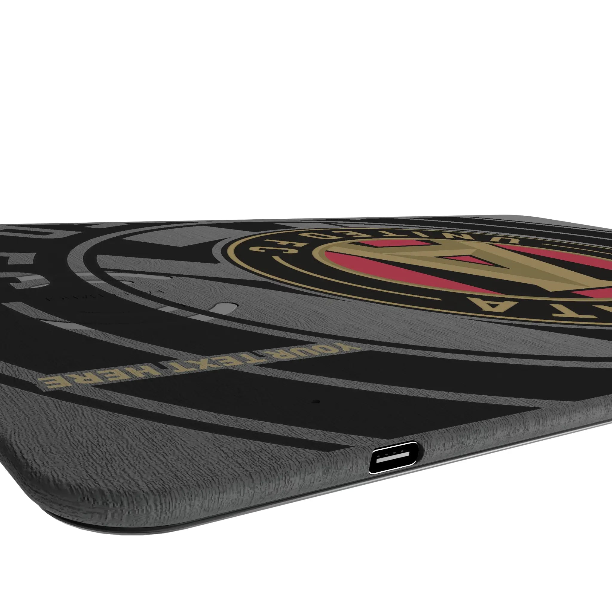 Atlanta United FC Personalized Tilt 15-Watt Wireless Charger and Mouse Pad
