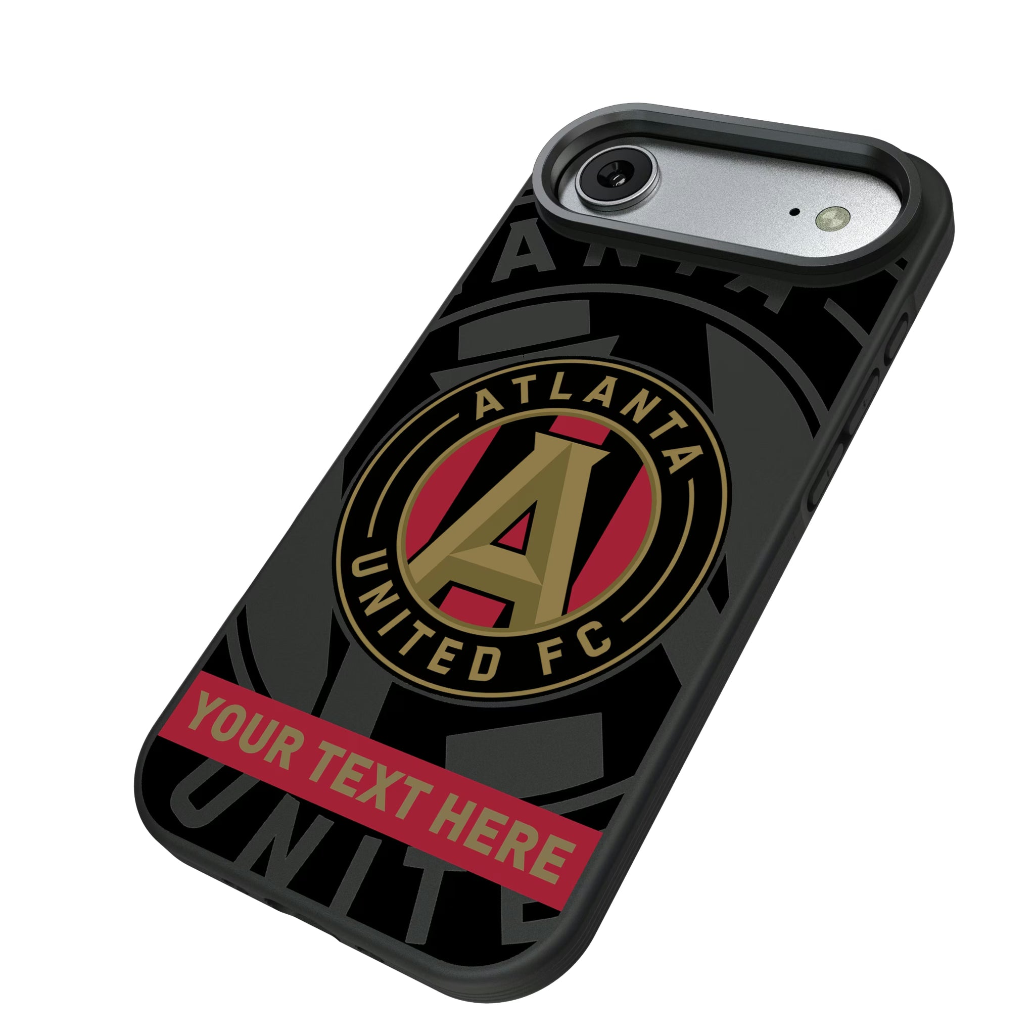 Atlanta United FC Personalized Tilt iPhone Bump Phone Case for Apple iPhone - Isometric View#Device_iPhone Air