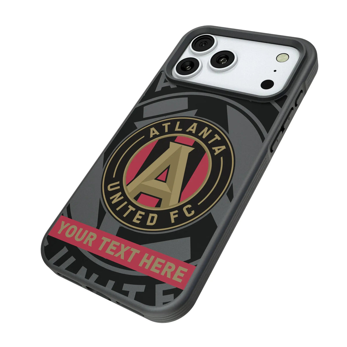 Atlanta United FC Personalized Tilt iPhone Bump Phone Case for Apple iPhone - Isometric View#Device_iPhone 18 Pro Max