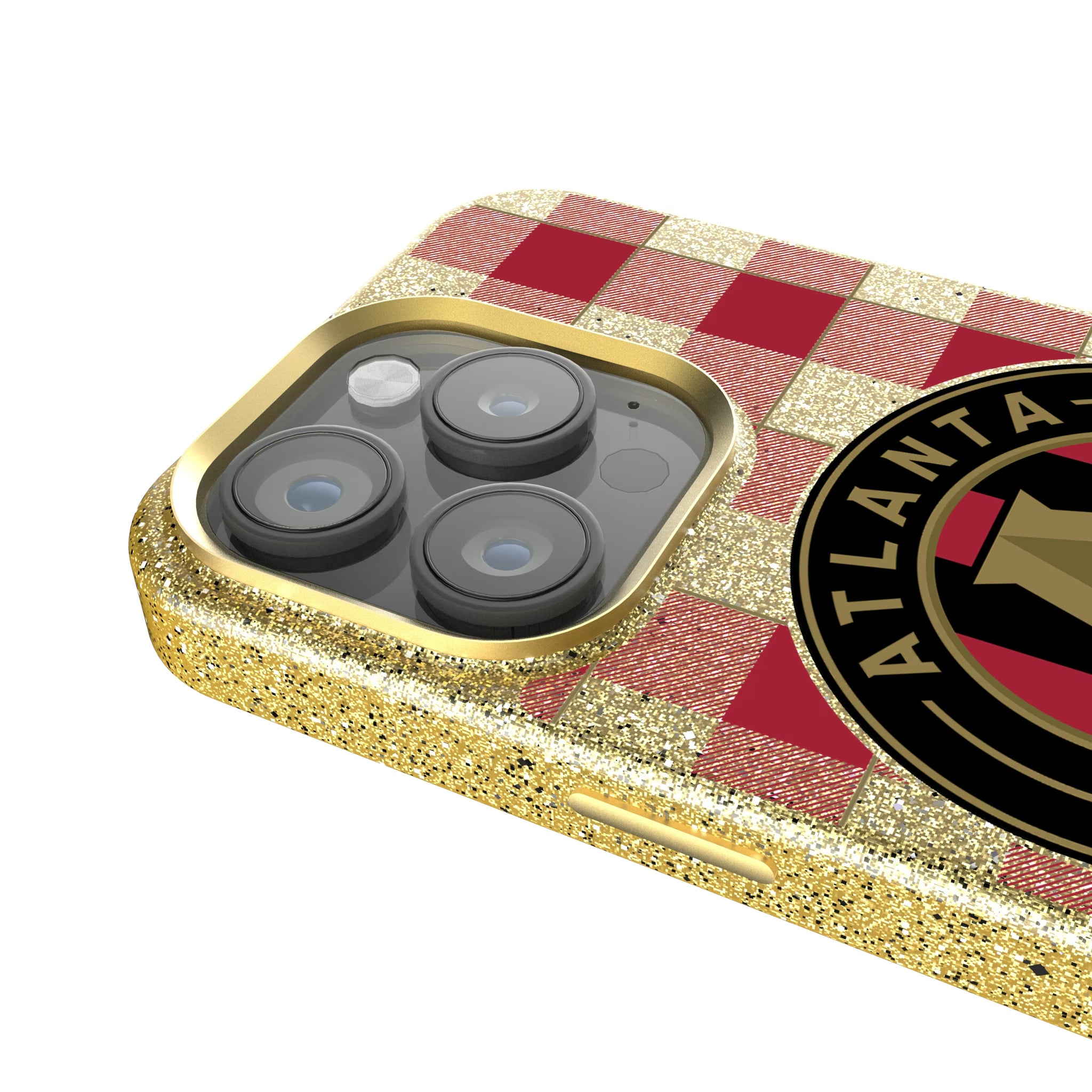 Atlanta United FC Plaid iPhone Bling Phone Case for Apple iPhone - Detail