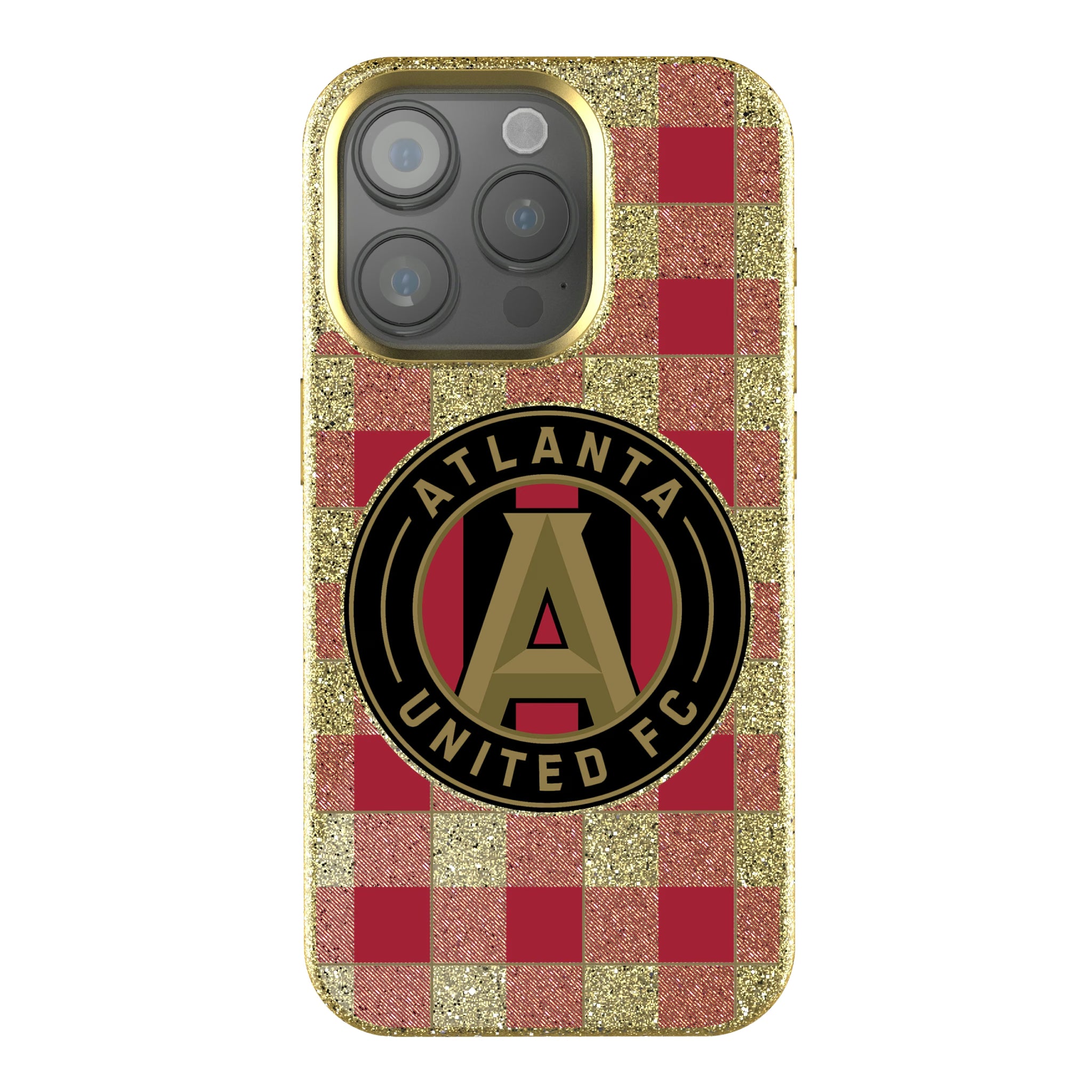 Atlanta United FC Plaid iPhone Bling Phone Case for Apple iPhone