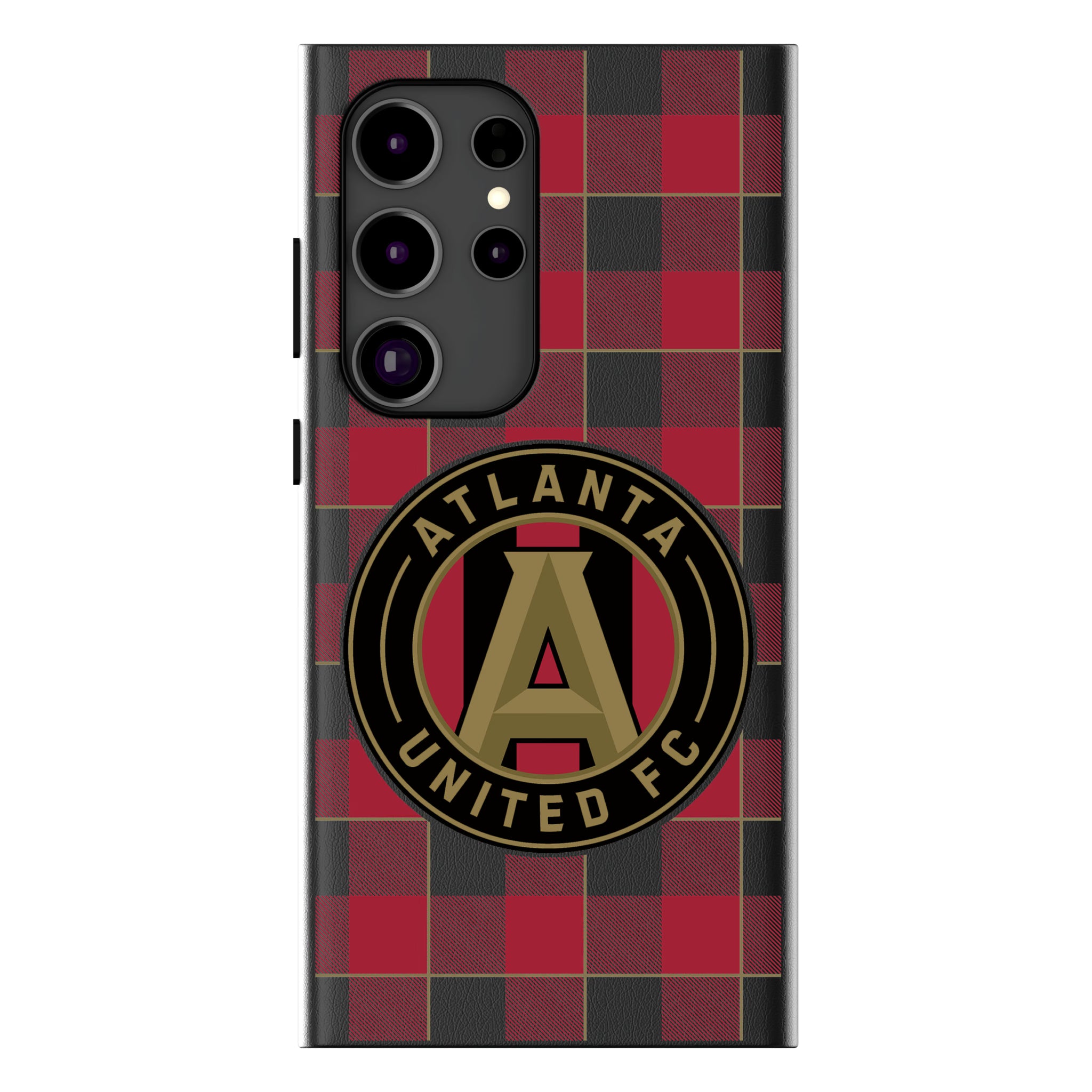 Atlanta United FC Plaid Galaxy MagSafe Compatible Phone Case for Samsung Galaxy