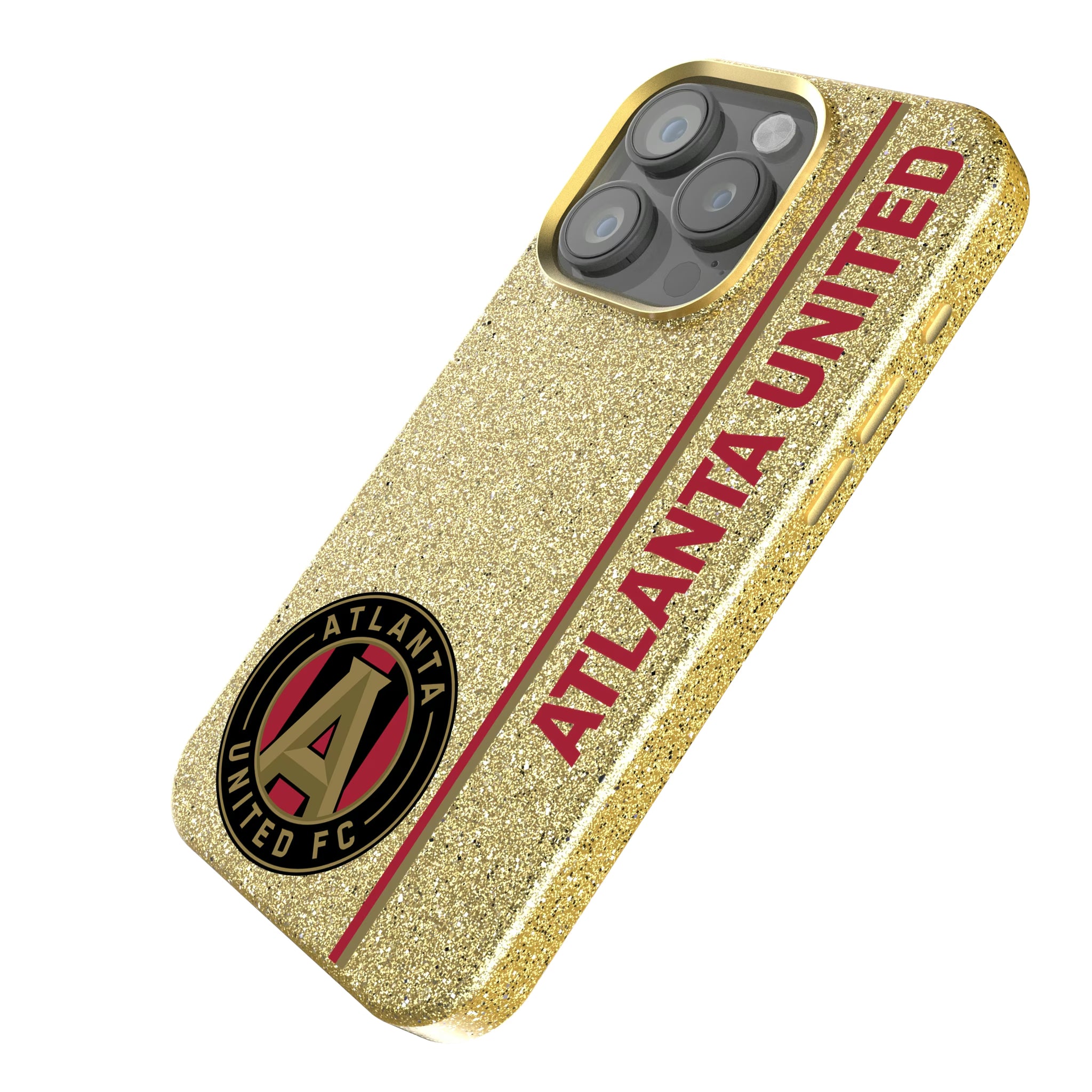 Atlanta United FC Sidebar iPhone Bling Phone Case for Apple iPhone - Isometric View